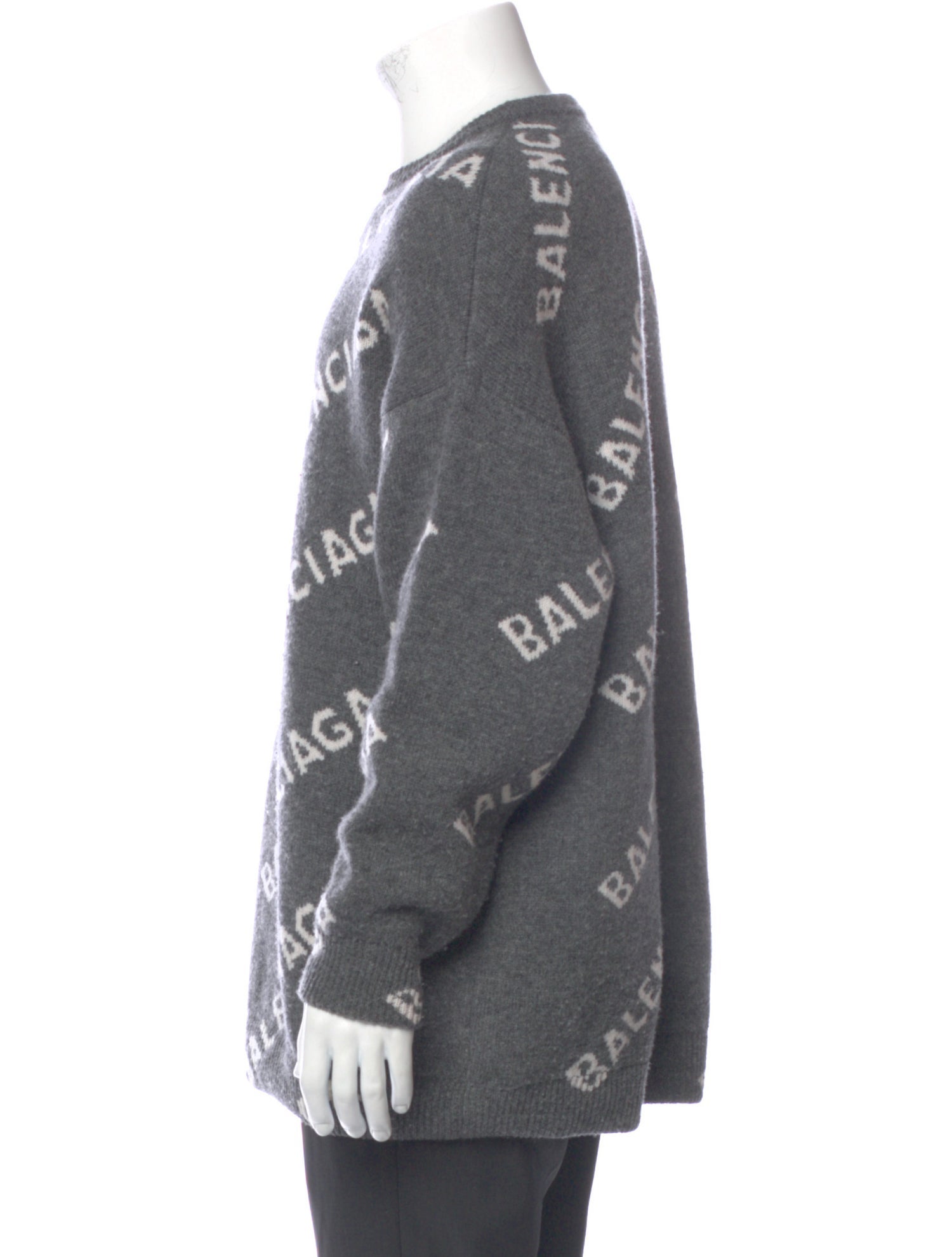 Balenciaga 2021 All Over Logo Pullover