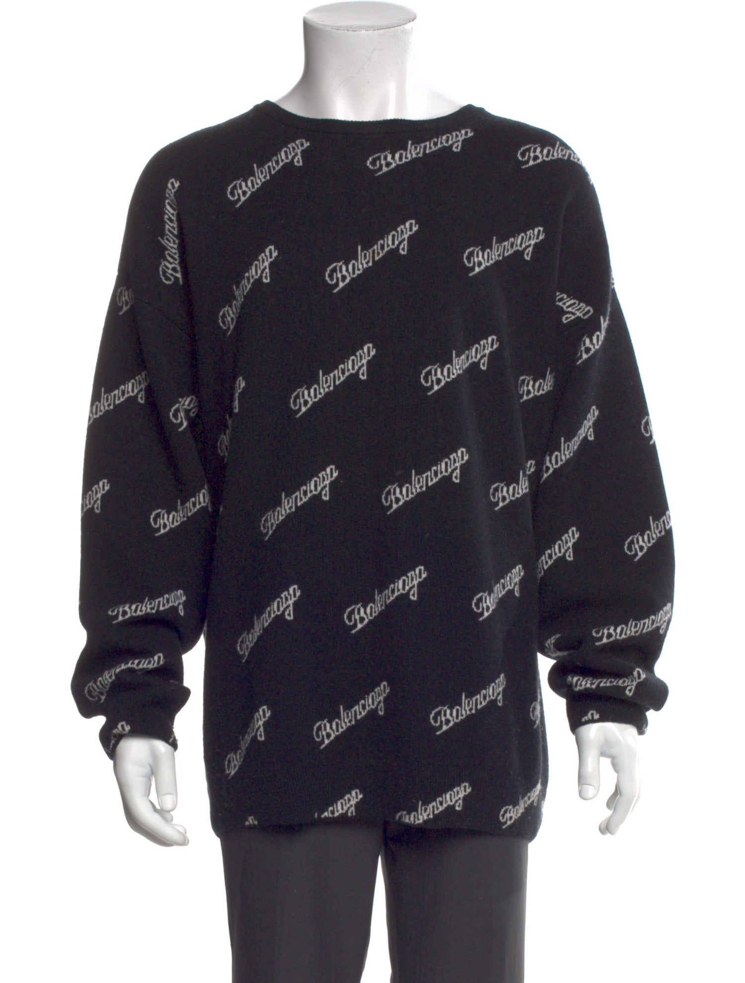 Balenciaga 2020 All Over Script Pullover