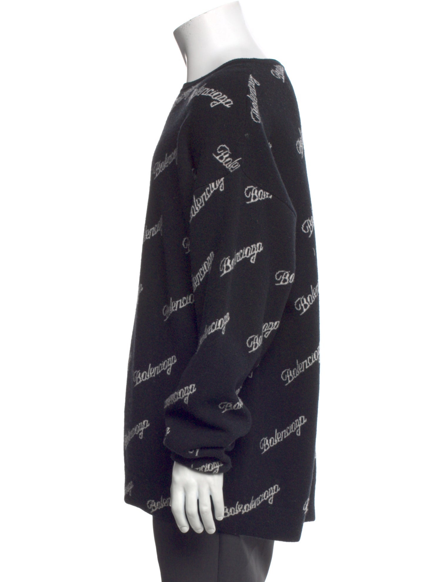 Balenciaga 2020 All Over Script Pullover