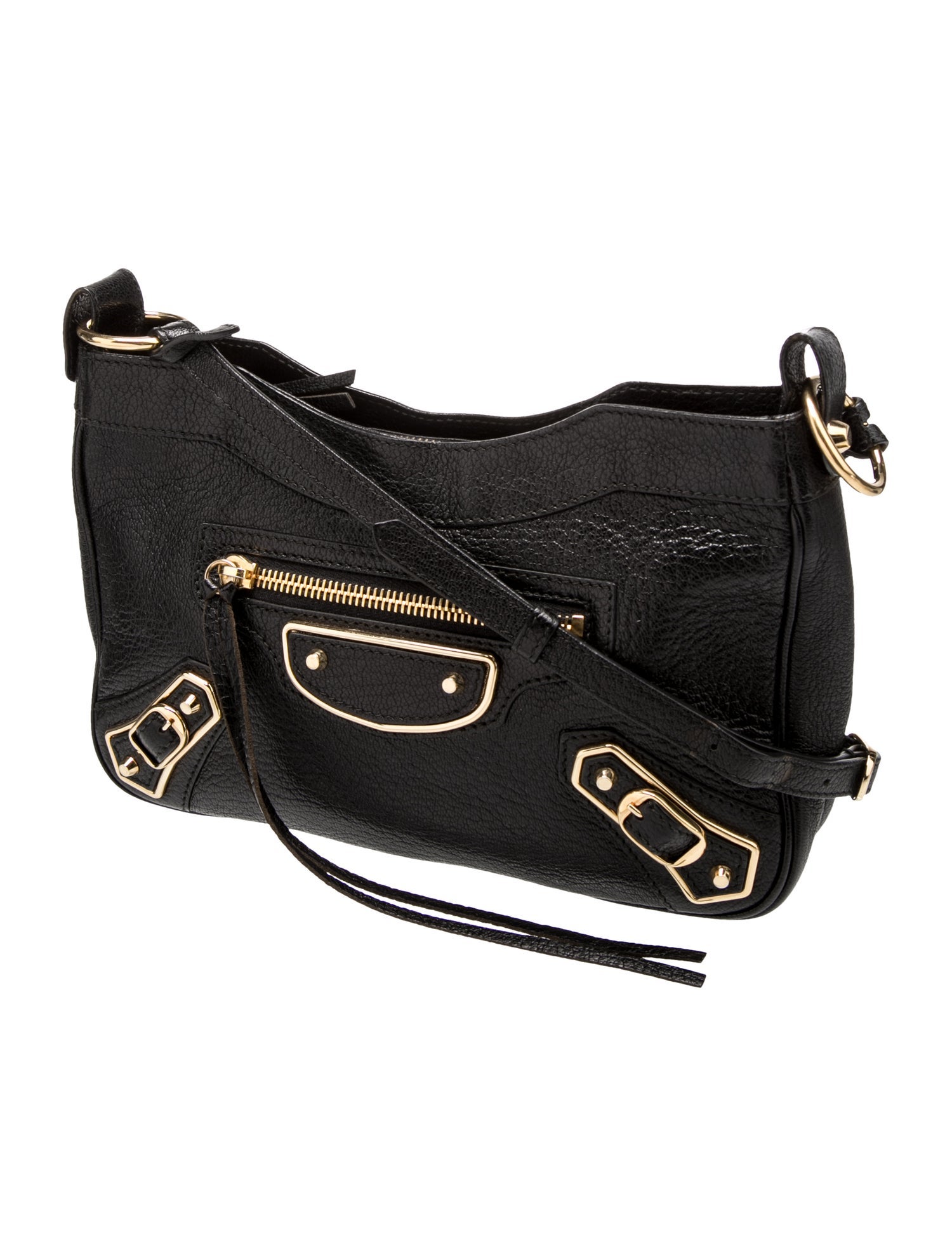 Balenciaga Leather Motocross City Metallic Edge