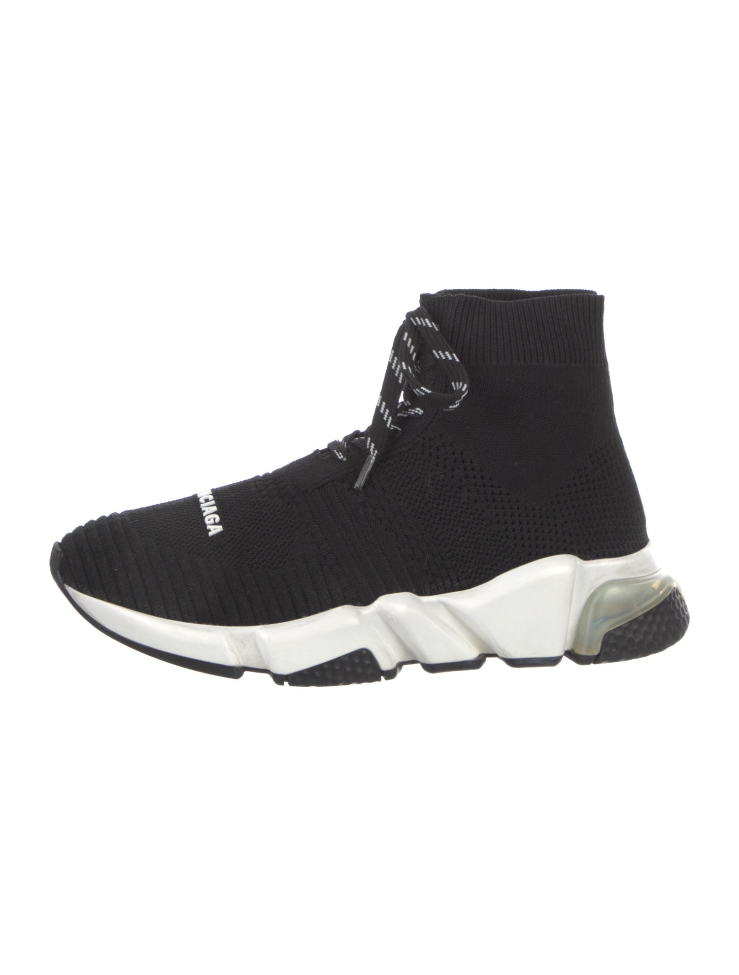 Balenciaga Speed Trainer Lace up 'Clear Sole' Sock Sneakers