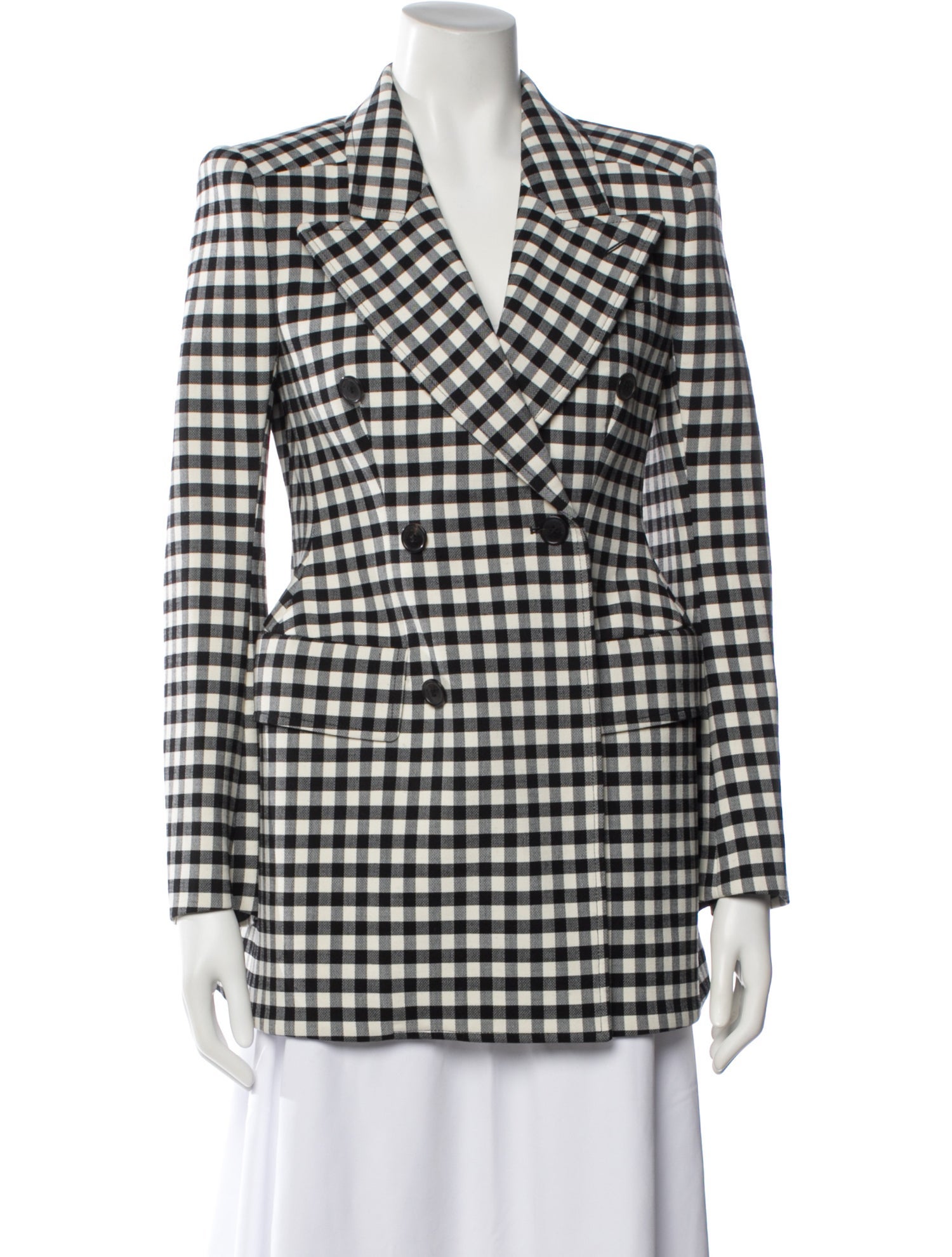 Balenciaga 2018 Plaid Print Coat
