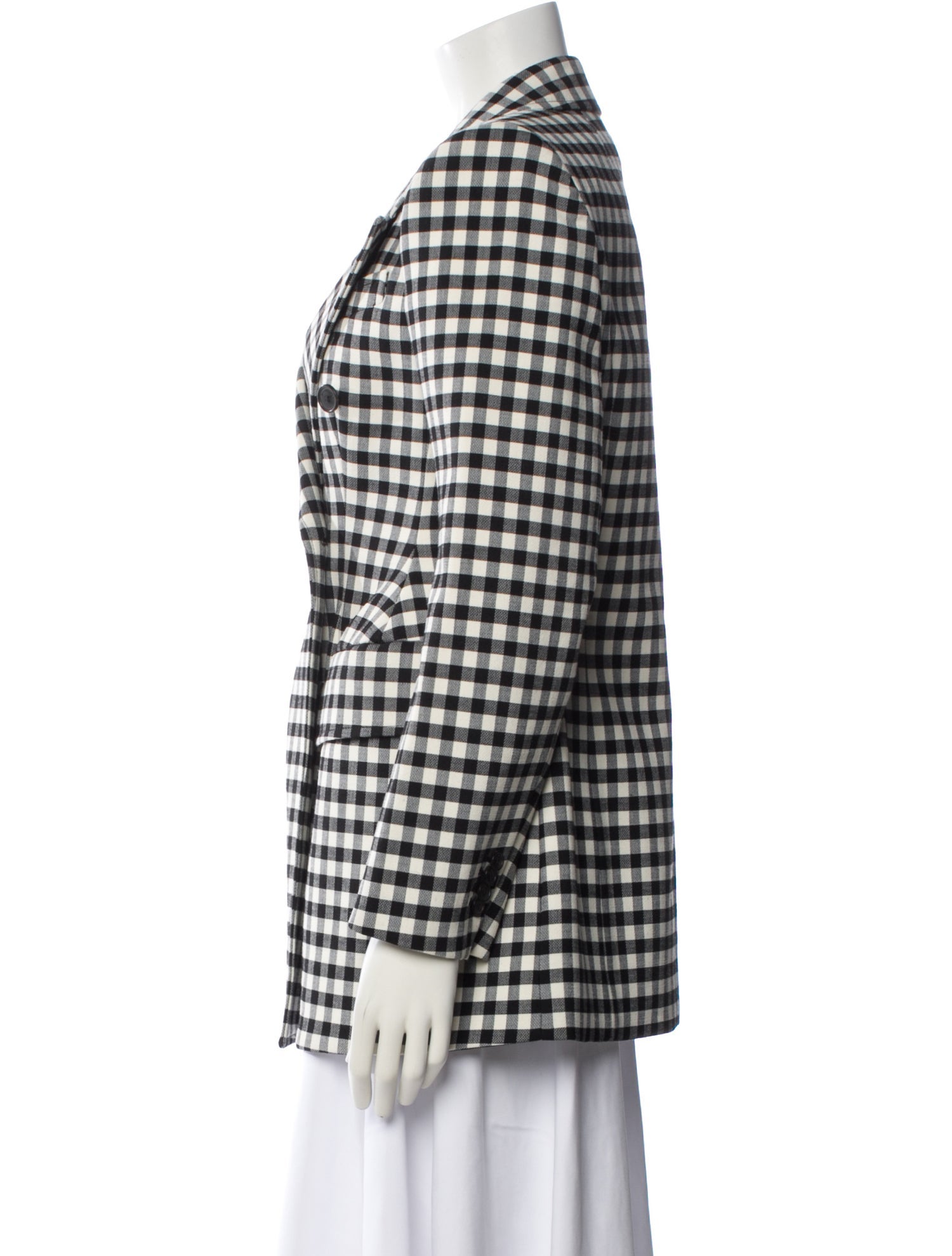 Balenciaga 2018 Plaid Print Coat
