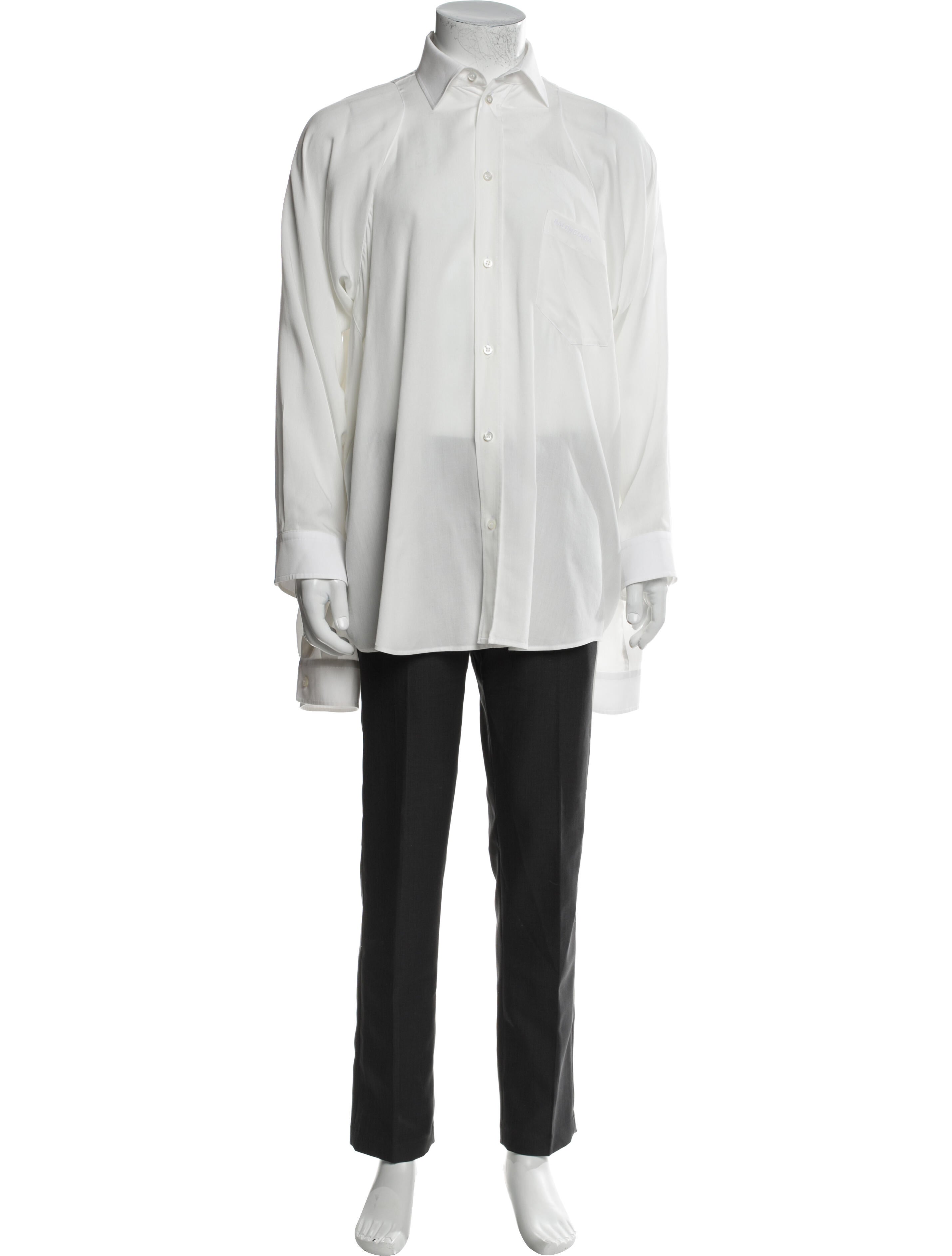 Balenciaga 2023 Long Sleeve Dress Shirt