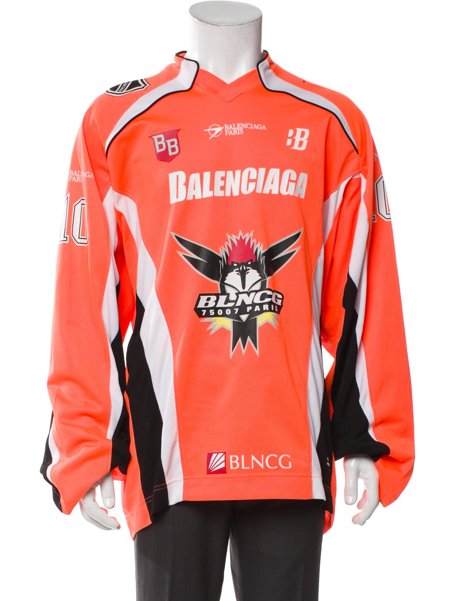 Balenciaga 2020 Graphic Print Henley