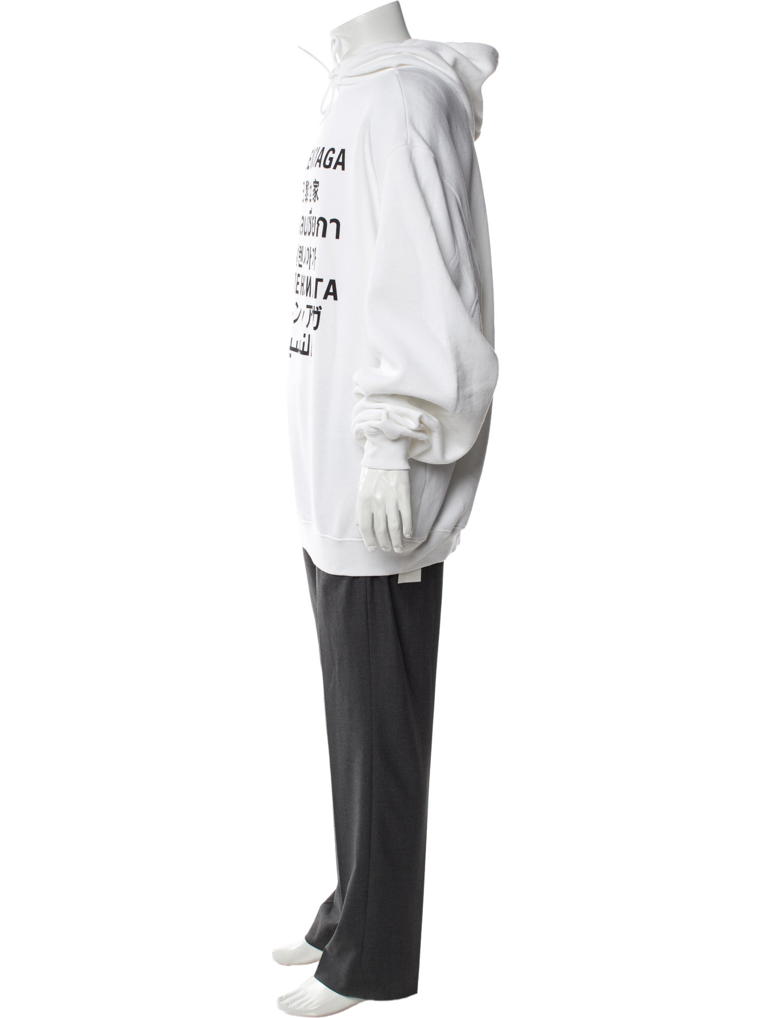 Balenciaga Graphic Print Crew Neck Hoodie