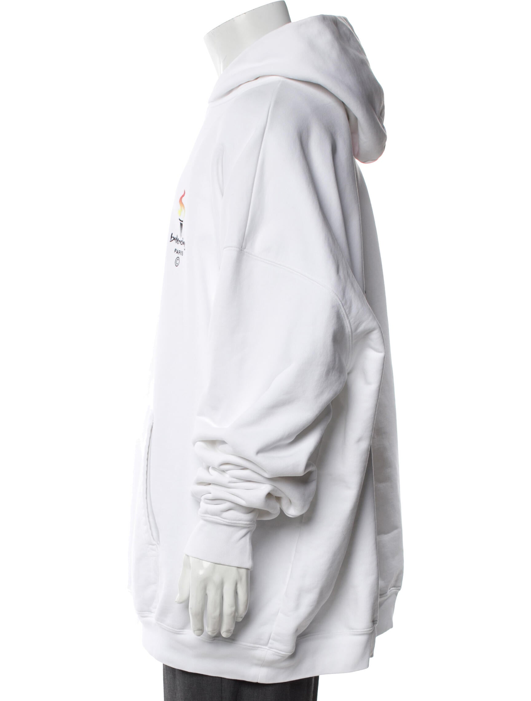 Balenciaga Graphic Print Crew Neck Hoodie