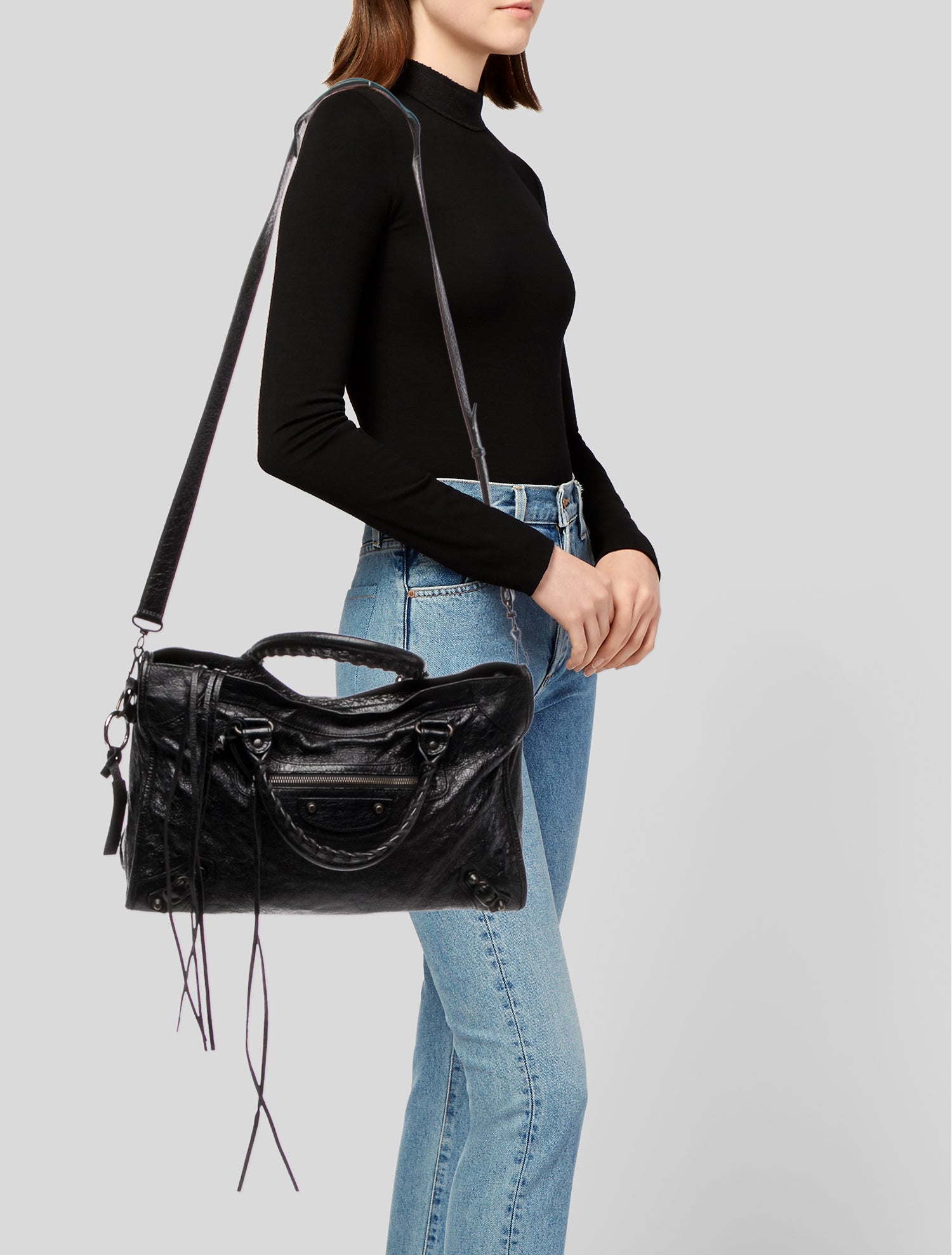 Balenciaga Leather Motocross Classic City