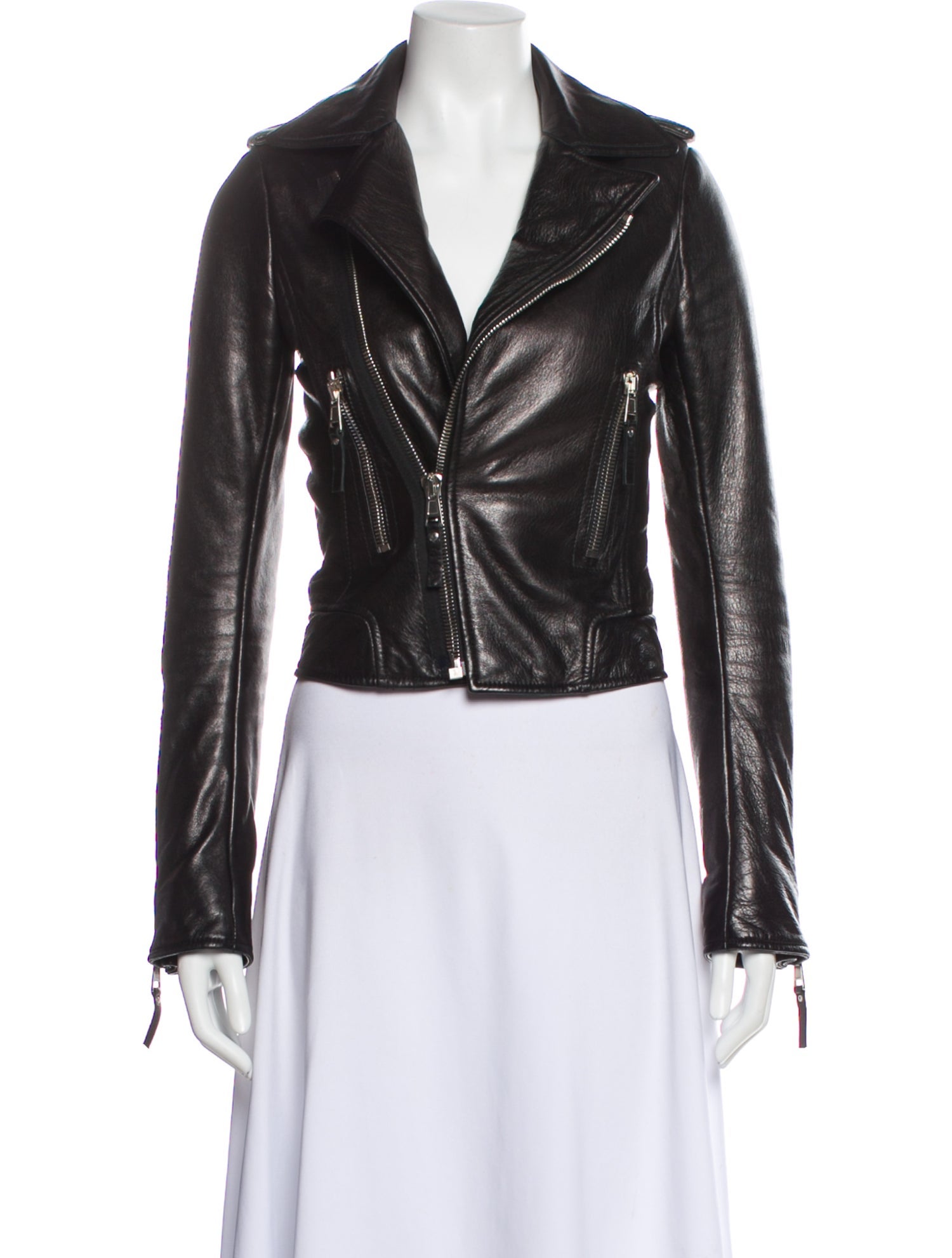 Balenciaga 2012 Lamb Leather Biker Jacket