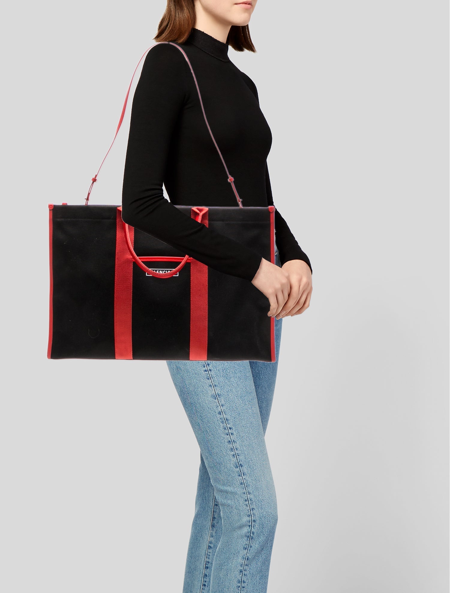 Balenciaga Canvas Hardware Large Tote Large