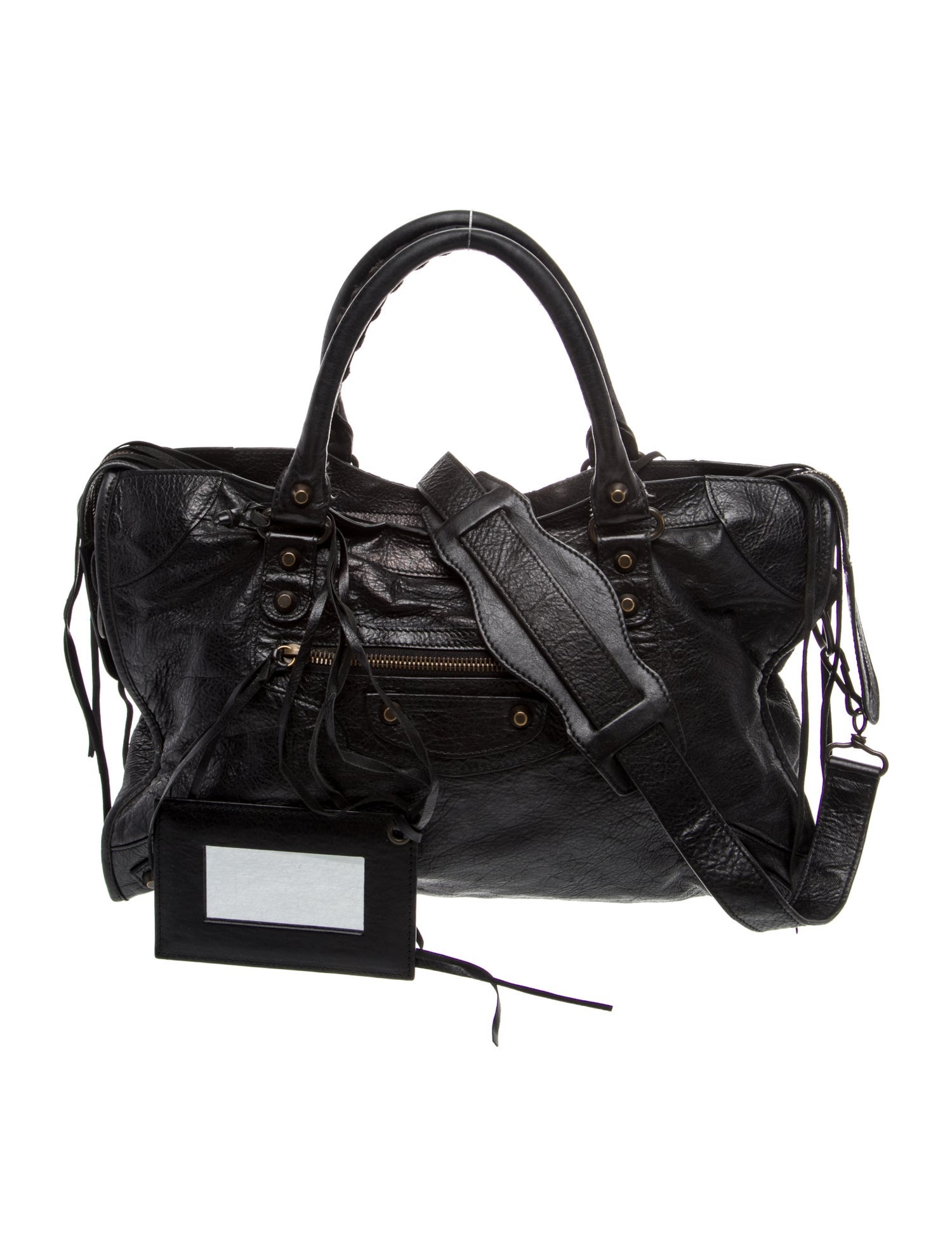 Balenciaga Leather Motocross Classic City