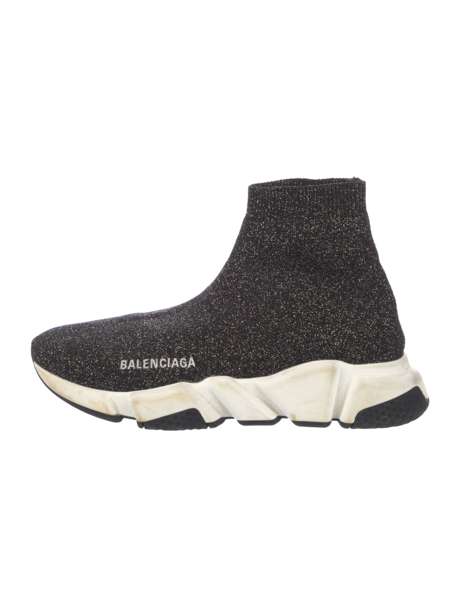 Balenciaga Speed Trainer Glitter Sock Sneakers