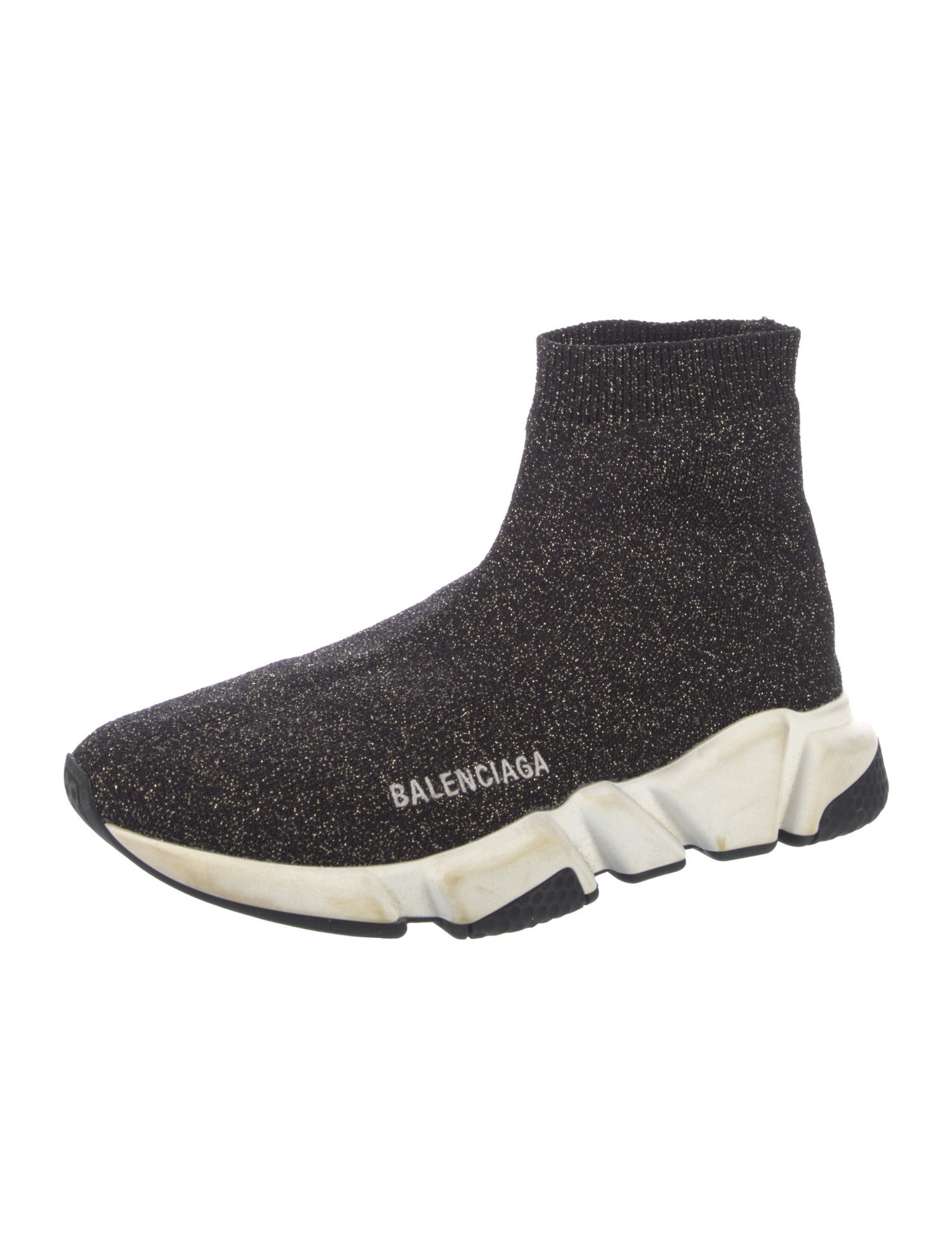 Balenciaga Speed Trainer Glitter Sock Sneakers