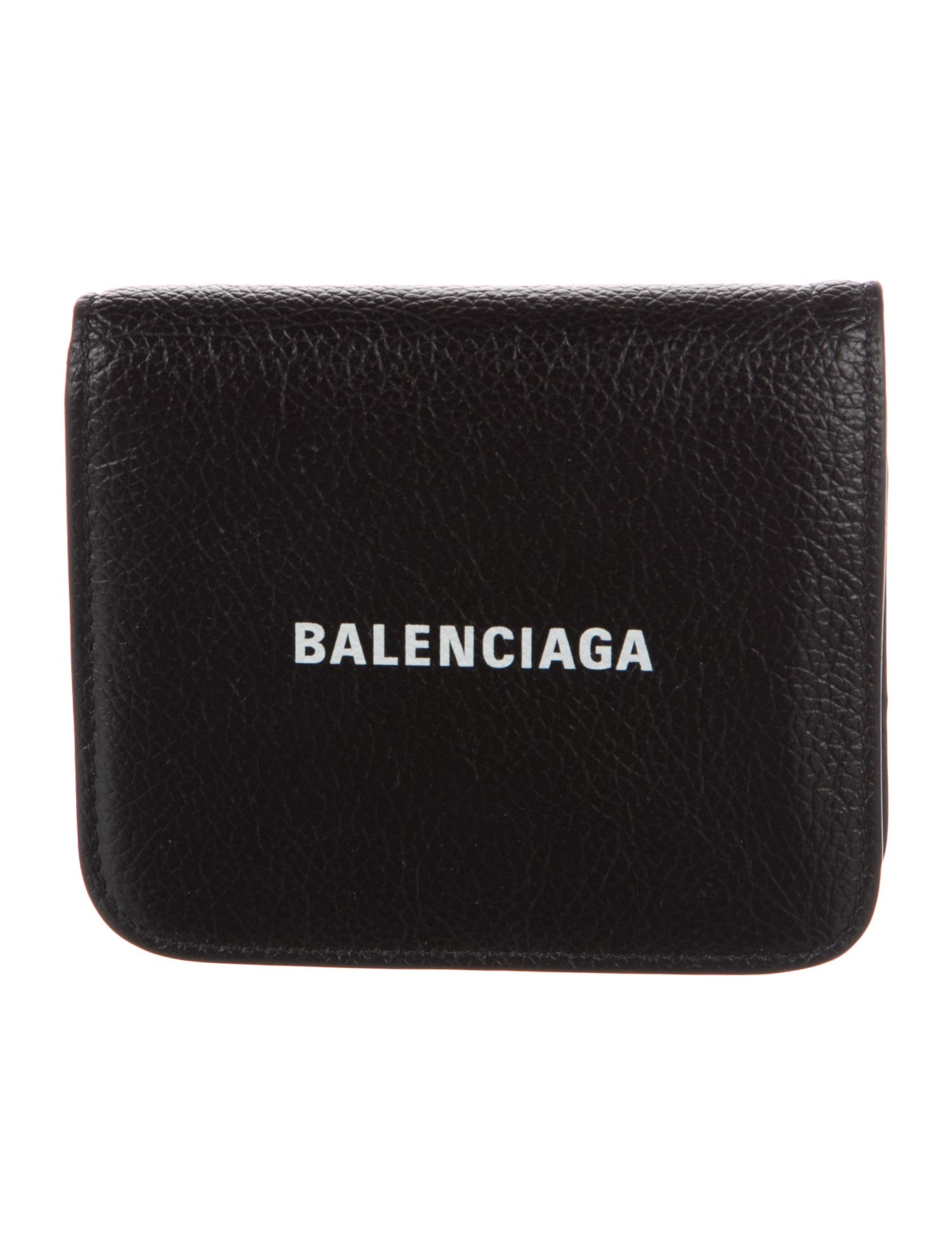 Balenciaga Leather Graphic Print Wallet