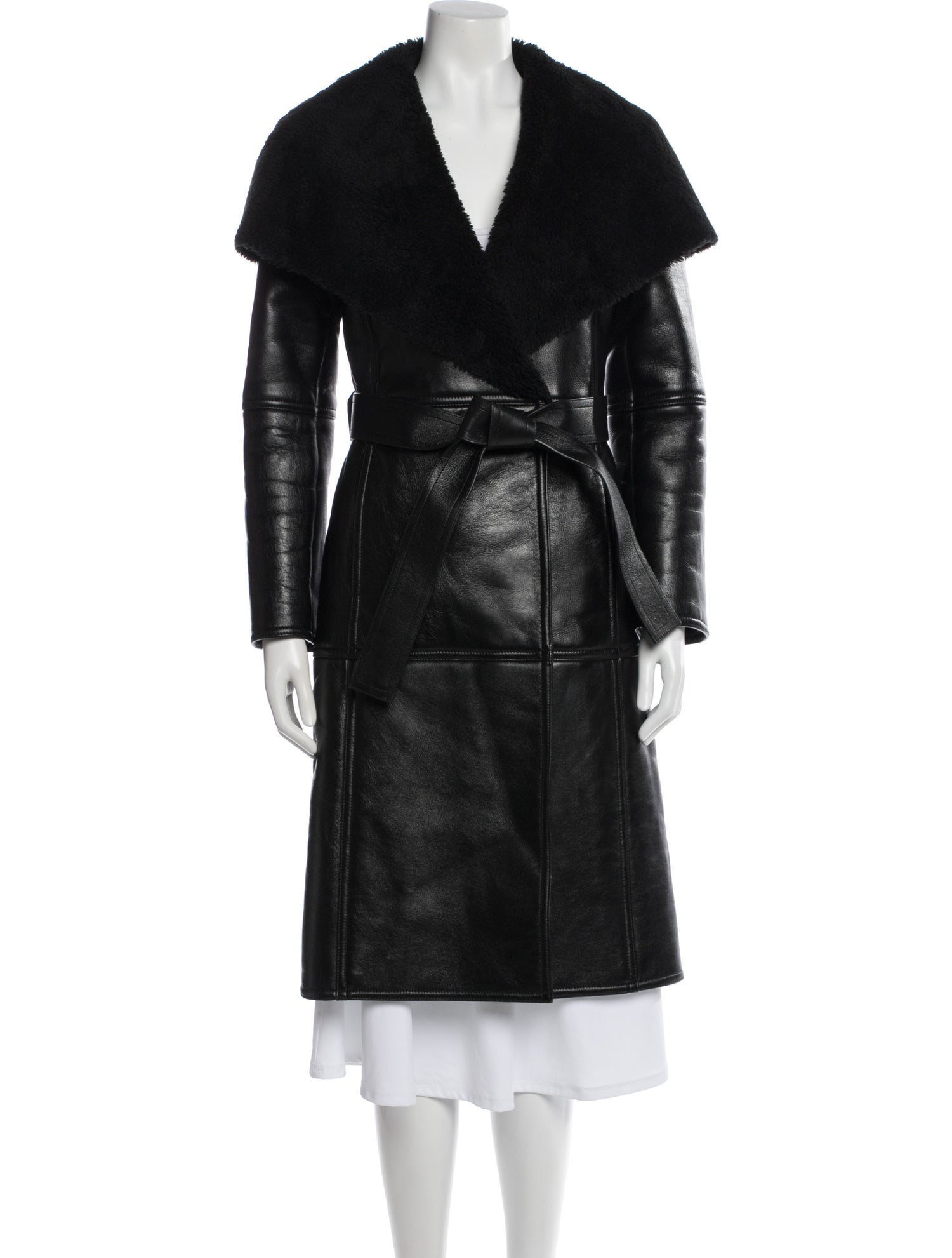 Balenciaga 2019 Leather Trench Coat
