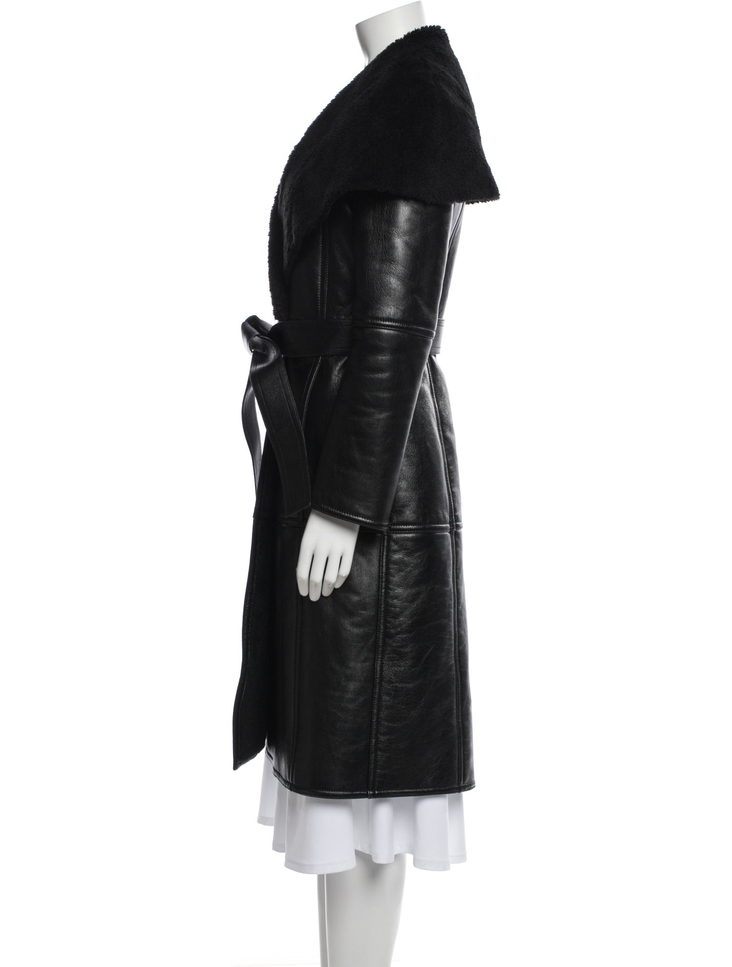 Balenciaga 2019 Leather Trench Coat
