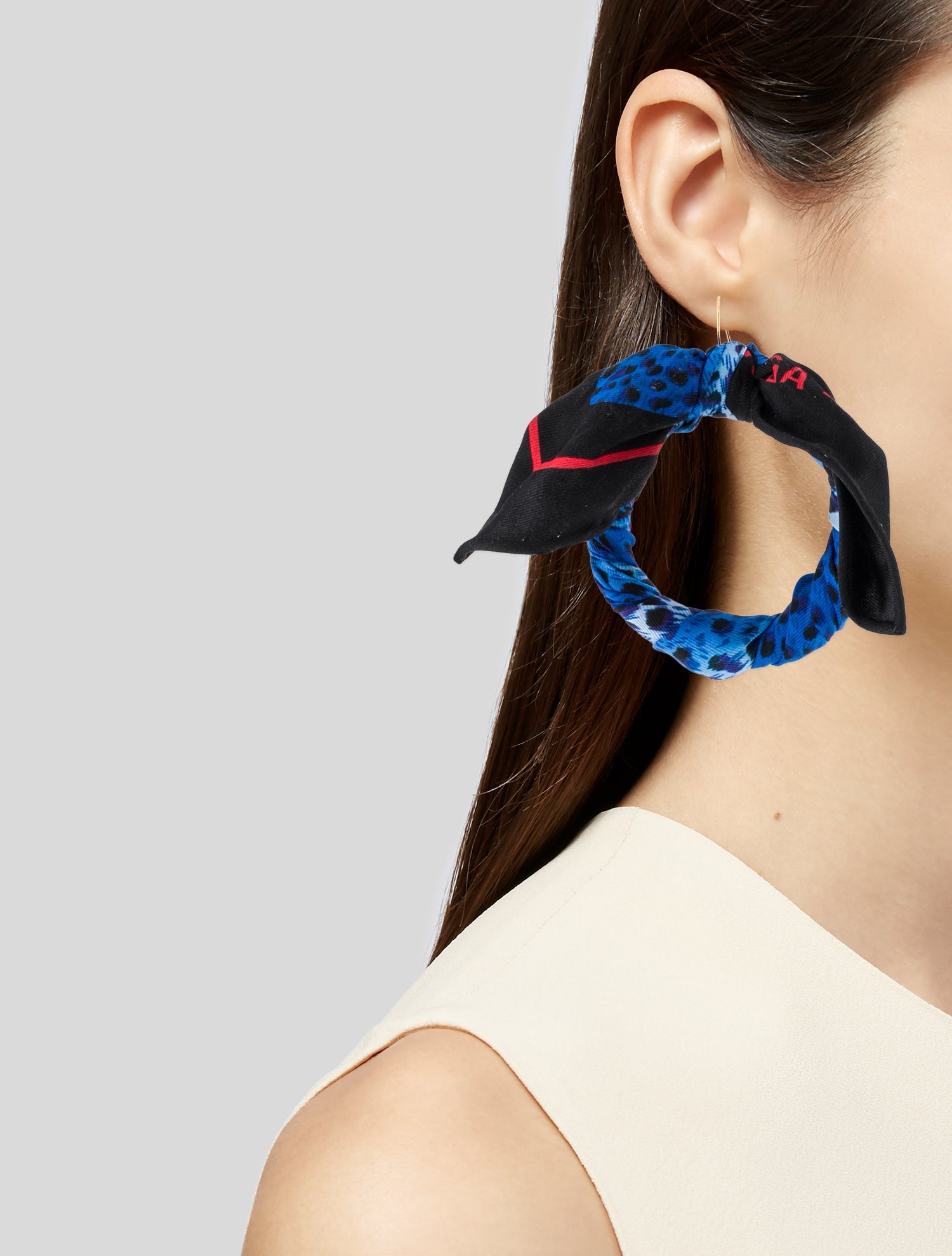 Balenciaga Scarf Hoop Earrings