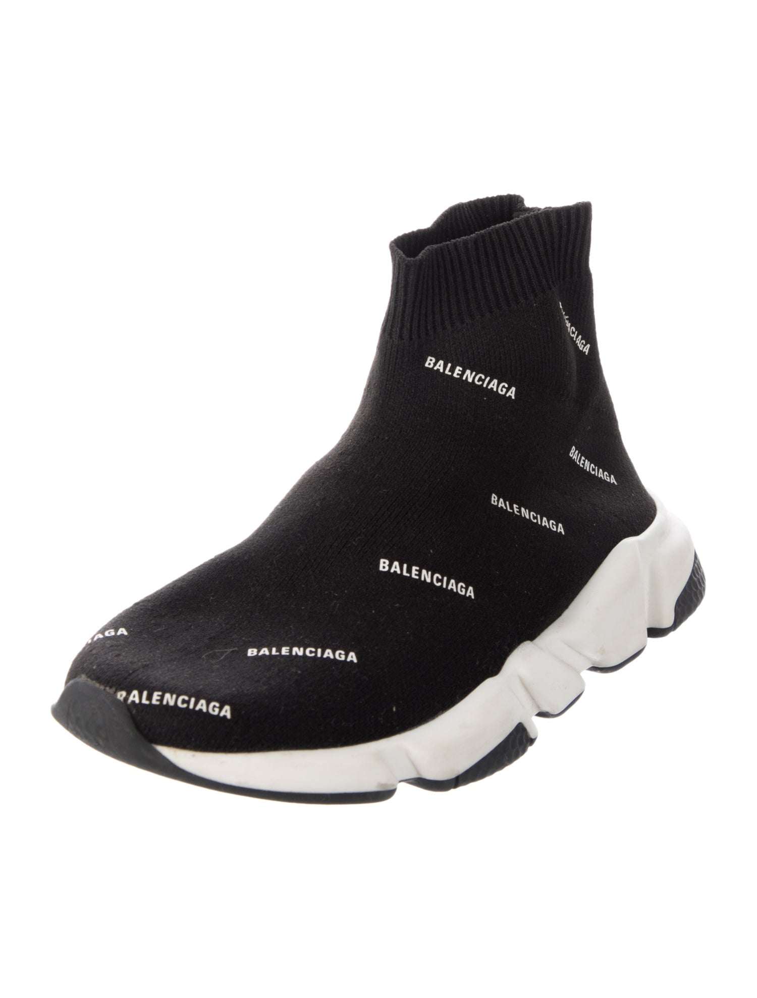 Balenciaga Kids Boys' Slip On Logo Sneakers
