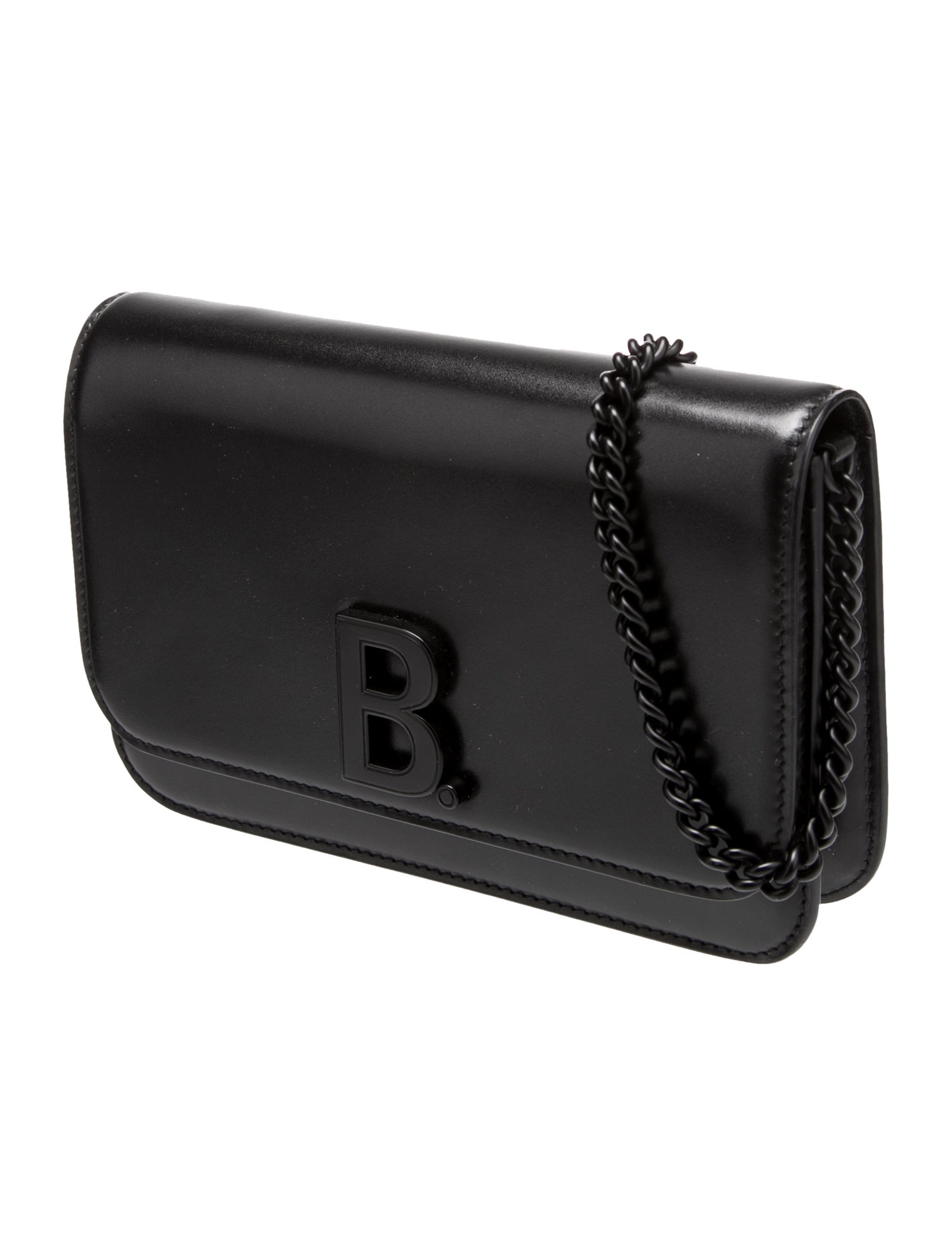 Balenciaga Leather B. Wallet on Chain