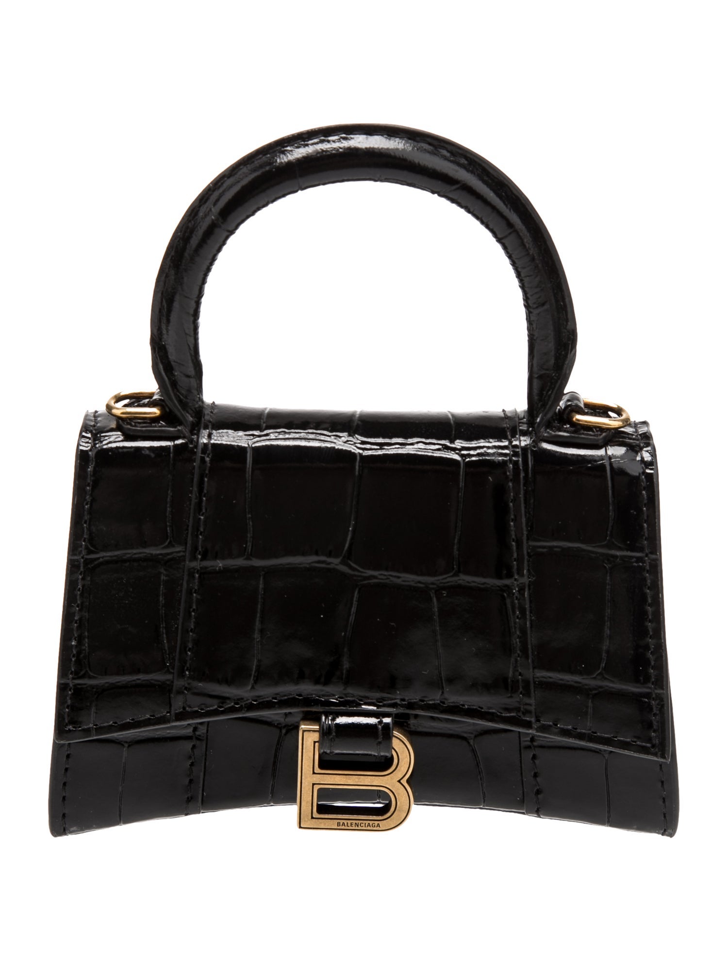 Balenciaga Embossed Leather Shoulder Bag