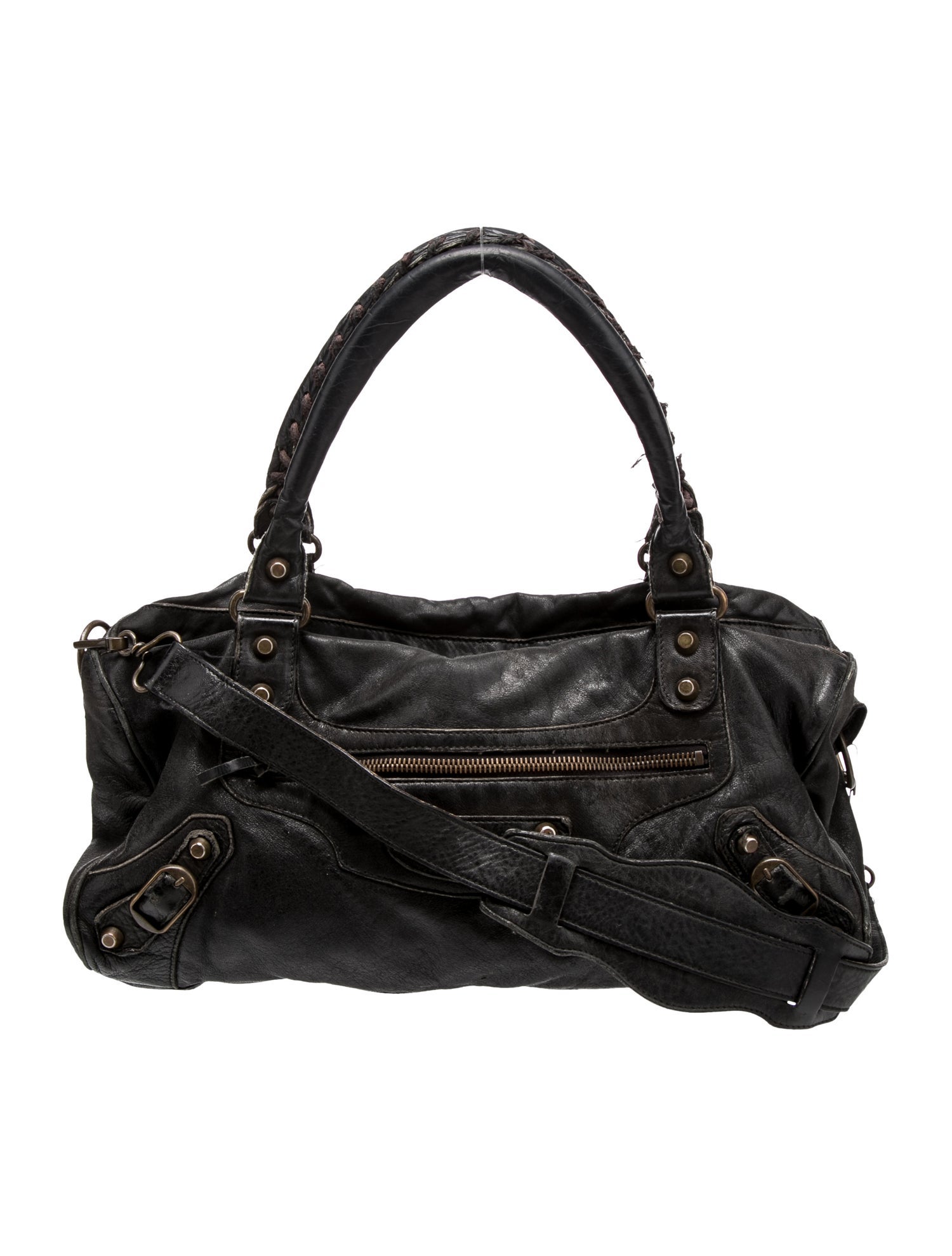 Balenciaga Leather Top Handle Bag