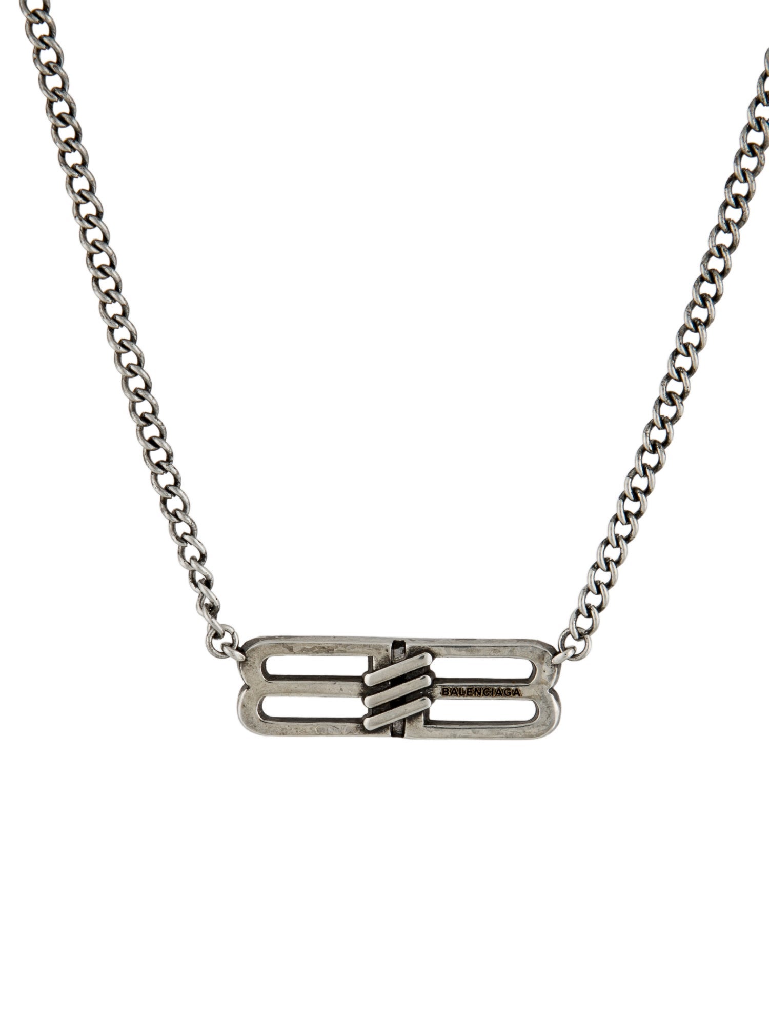 Balenciaga BB Icon Pendant Necklace