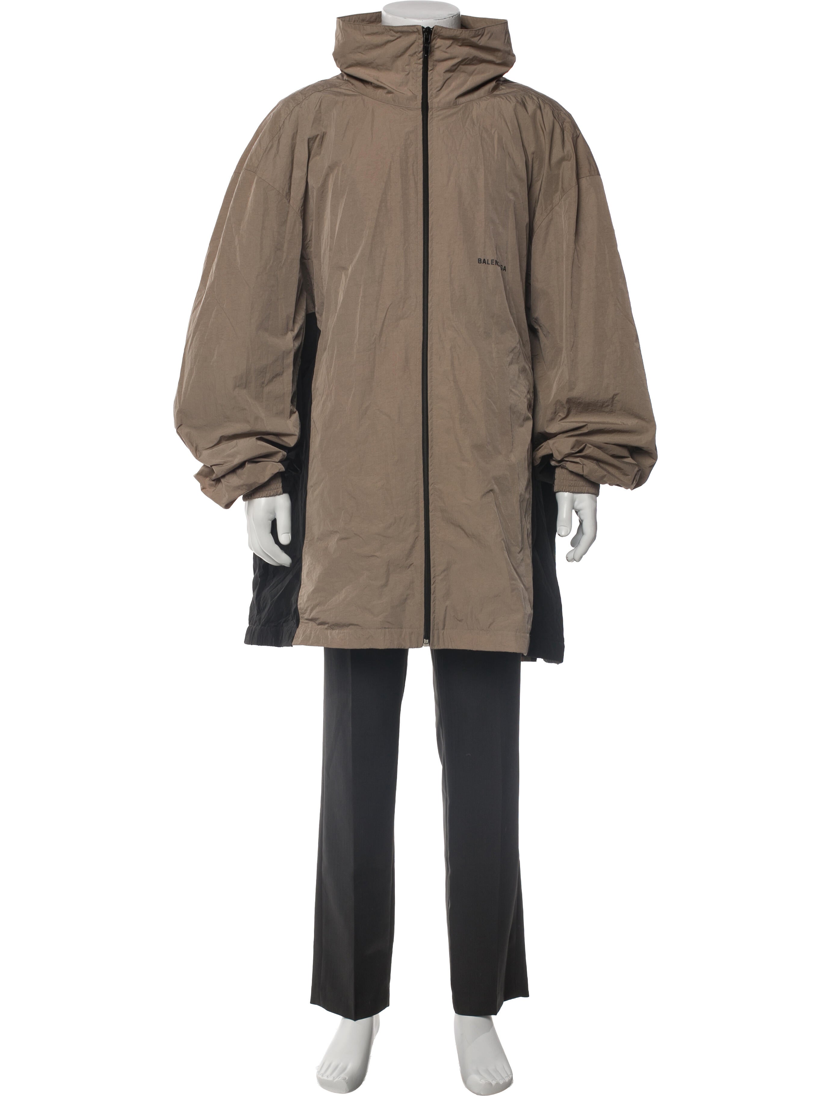 Balenciaga 2020 Colorblock Pattern Parka