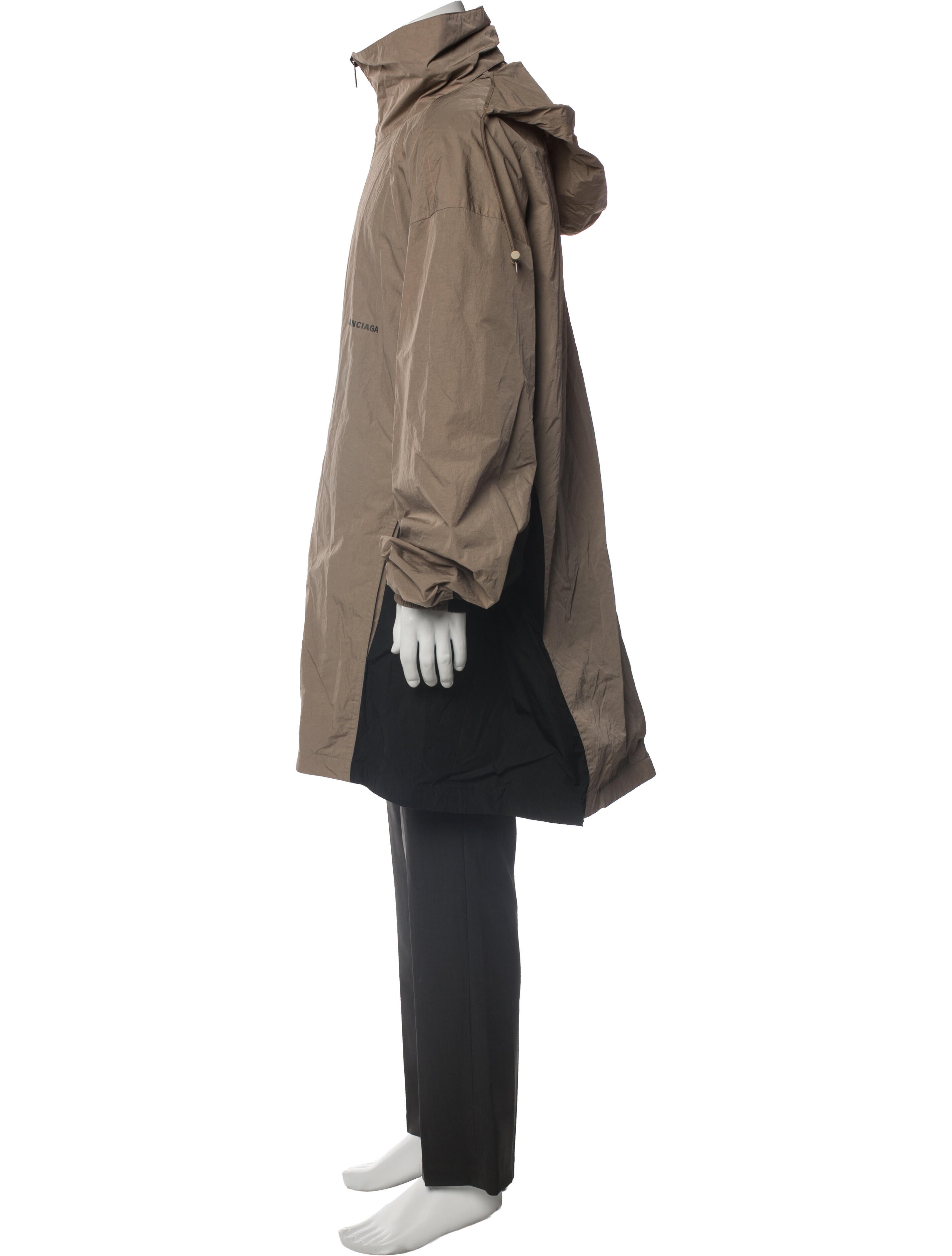 Balenciaga 2020 Colorblock Pattern Parka