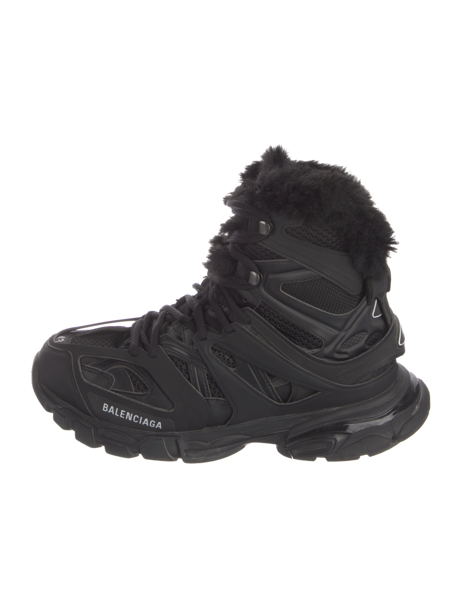 Balenciaga Track Hike High 'Faux Fur' Athletic Sneakers