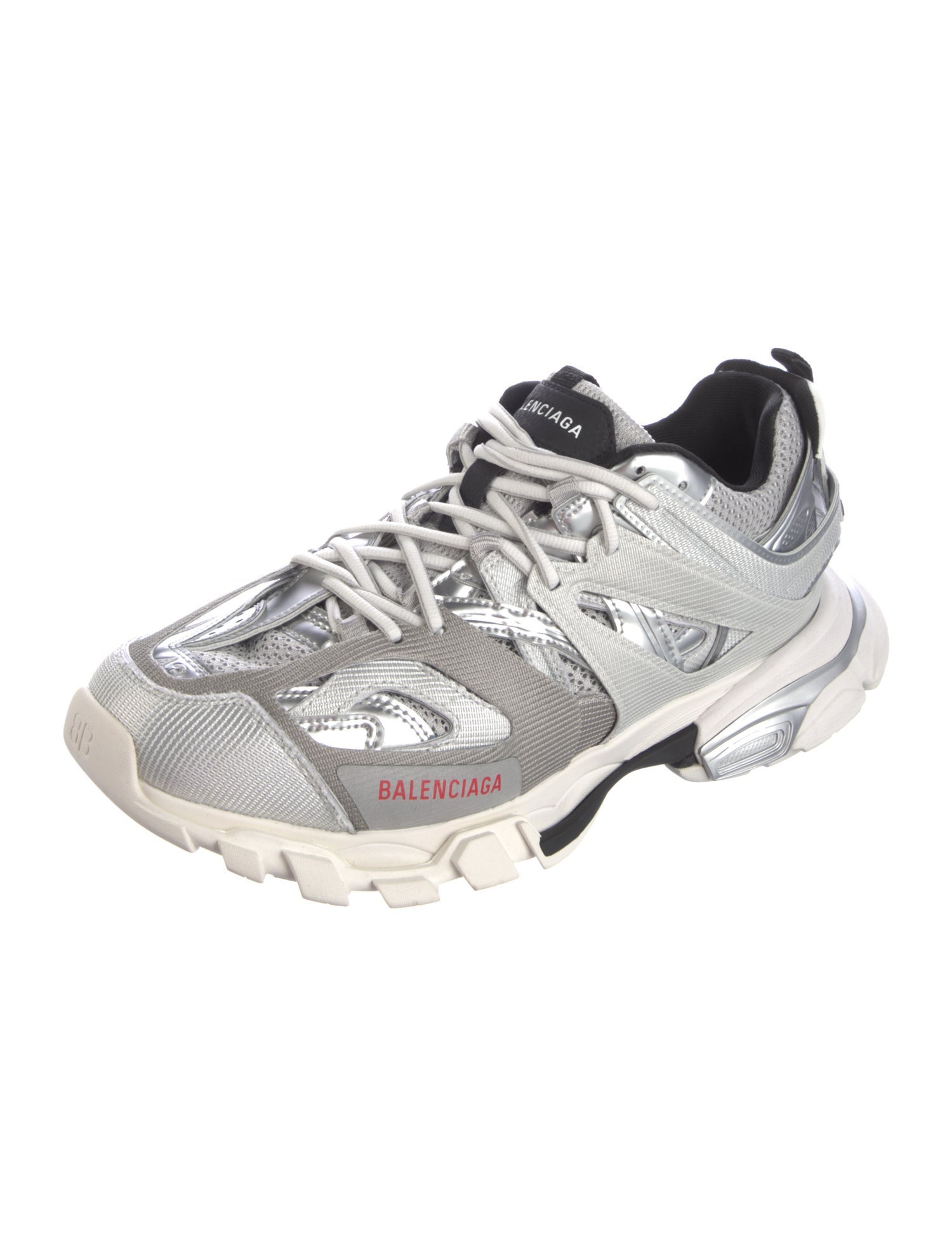 Balenciaga Mesh Colorblock Pattern Sneakers