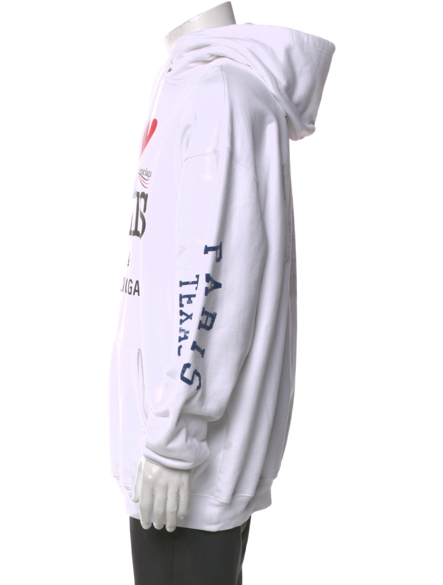 Balenciaga Graphic Print Crew Neck Hoodie