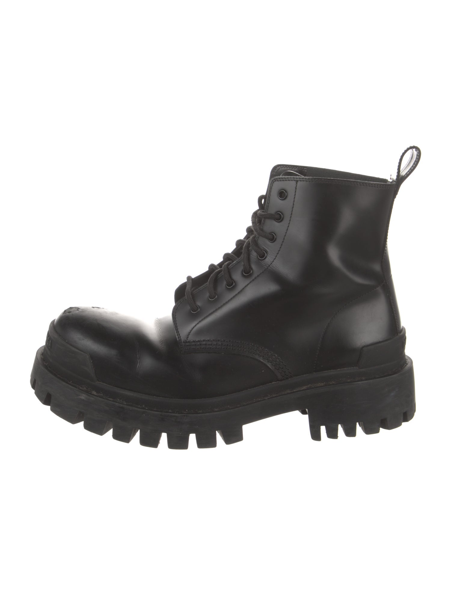 Balenciaga Leather Combat Boots