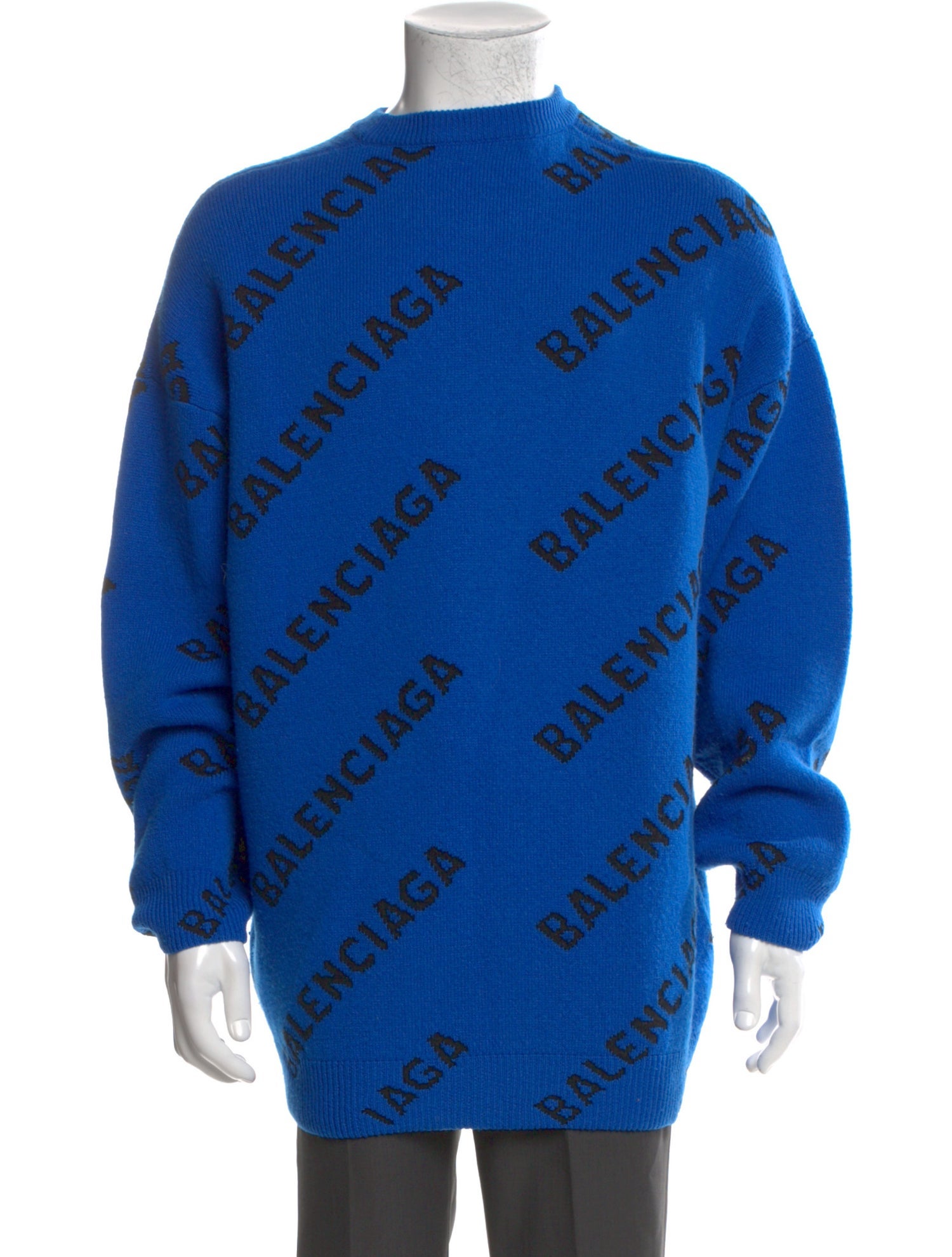 Balenciaga 2021 Signature Logo Pullover