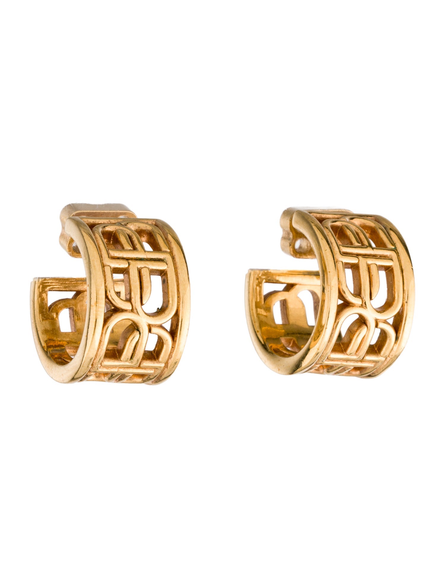 Balenciaga BB Hoop Earrings