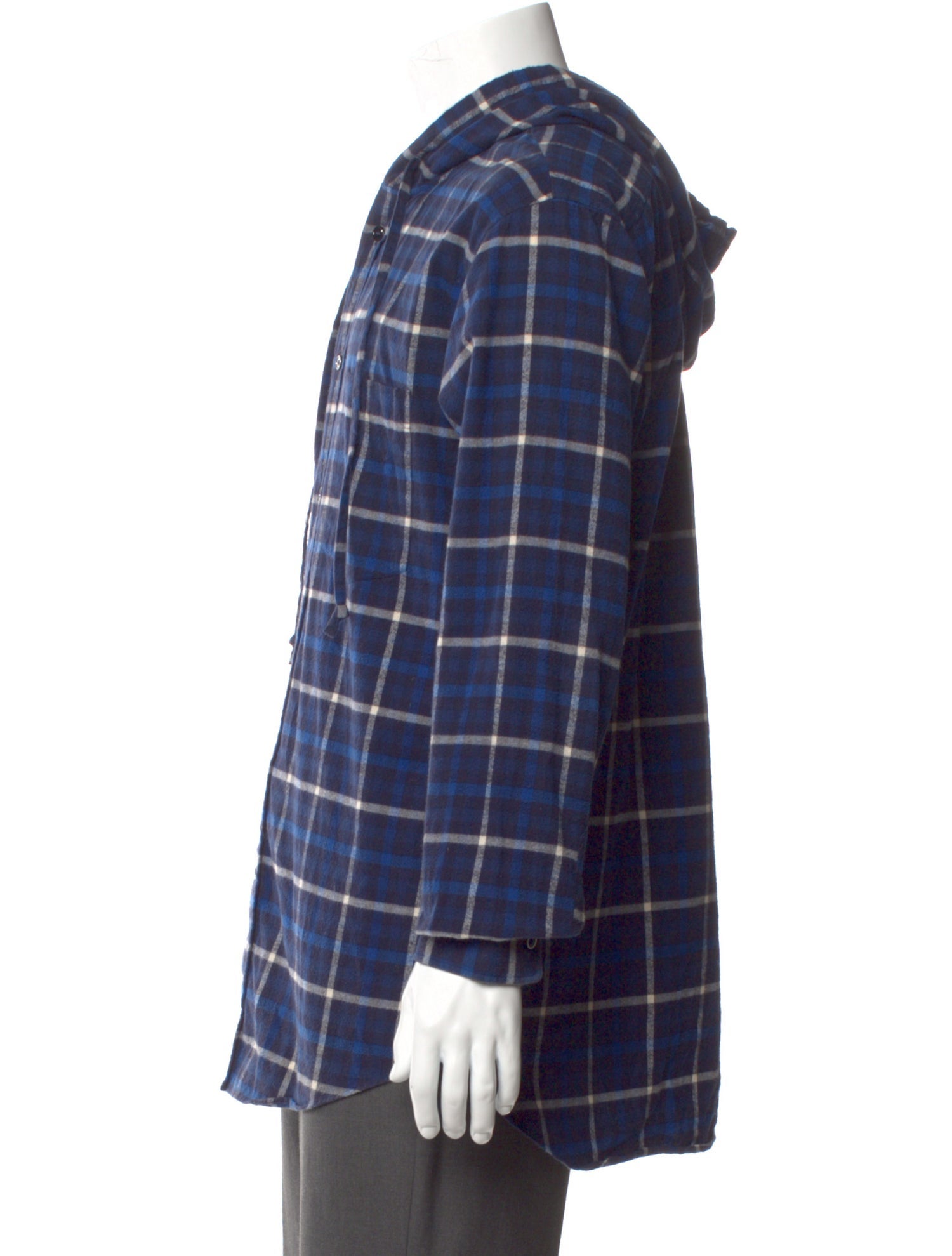 Balenciaga 2017 Plaid Print Shirt