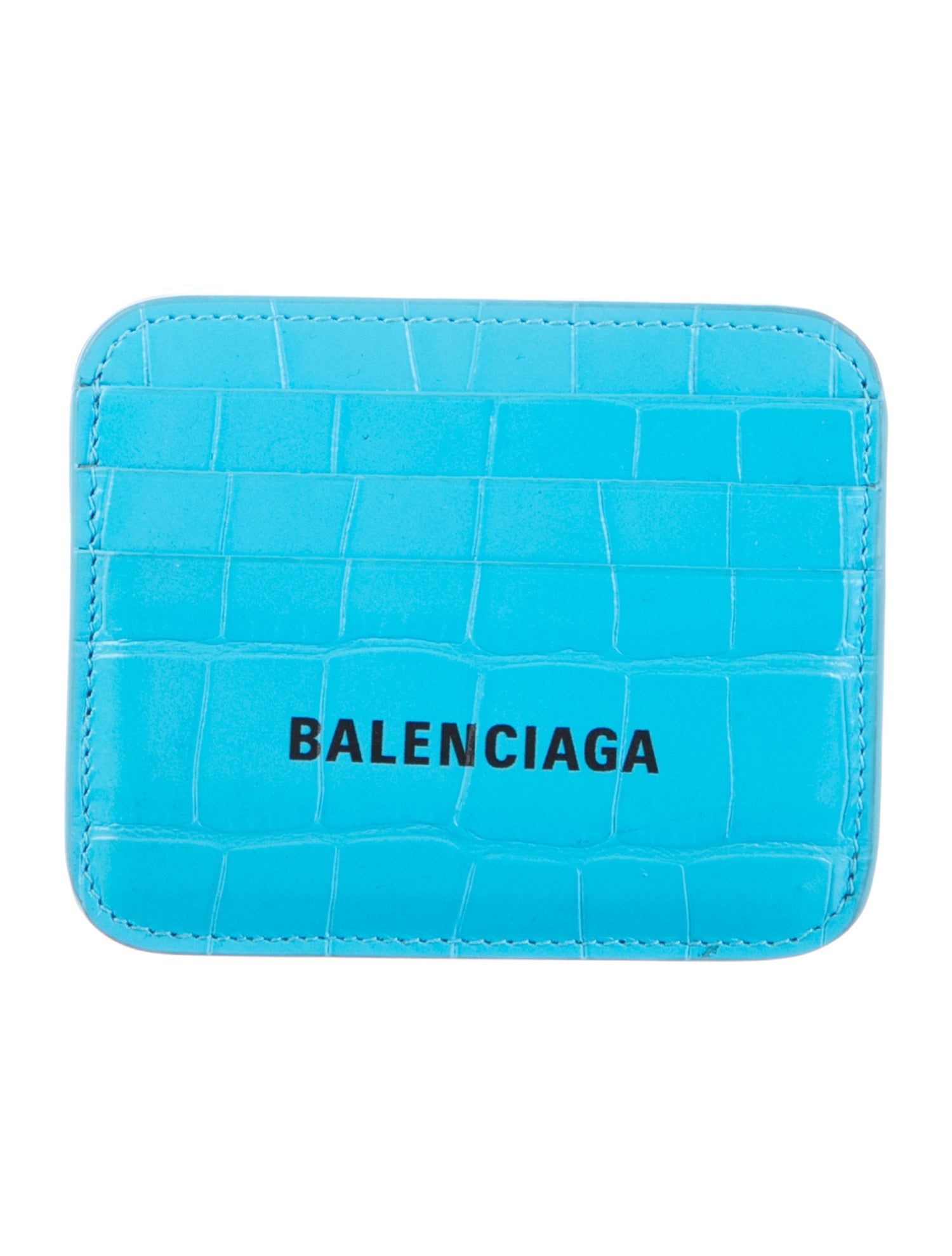 Balenciaga 2022 Embossed Leather Compact Wallet
