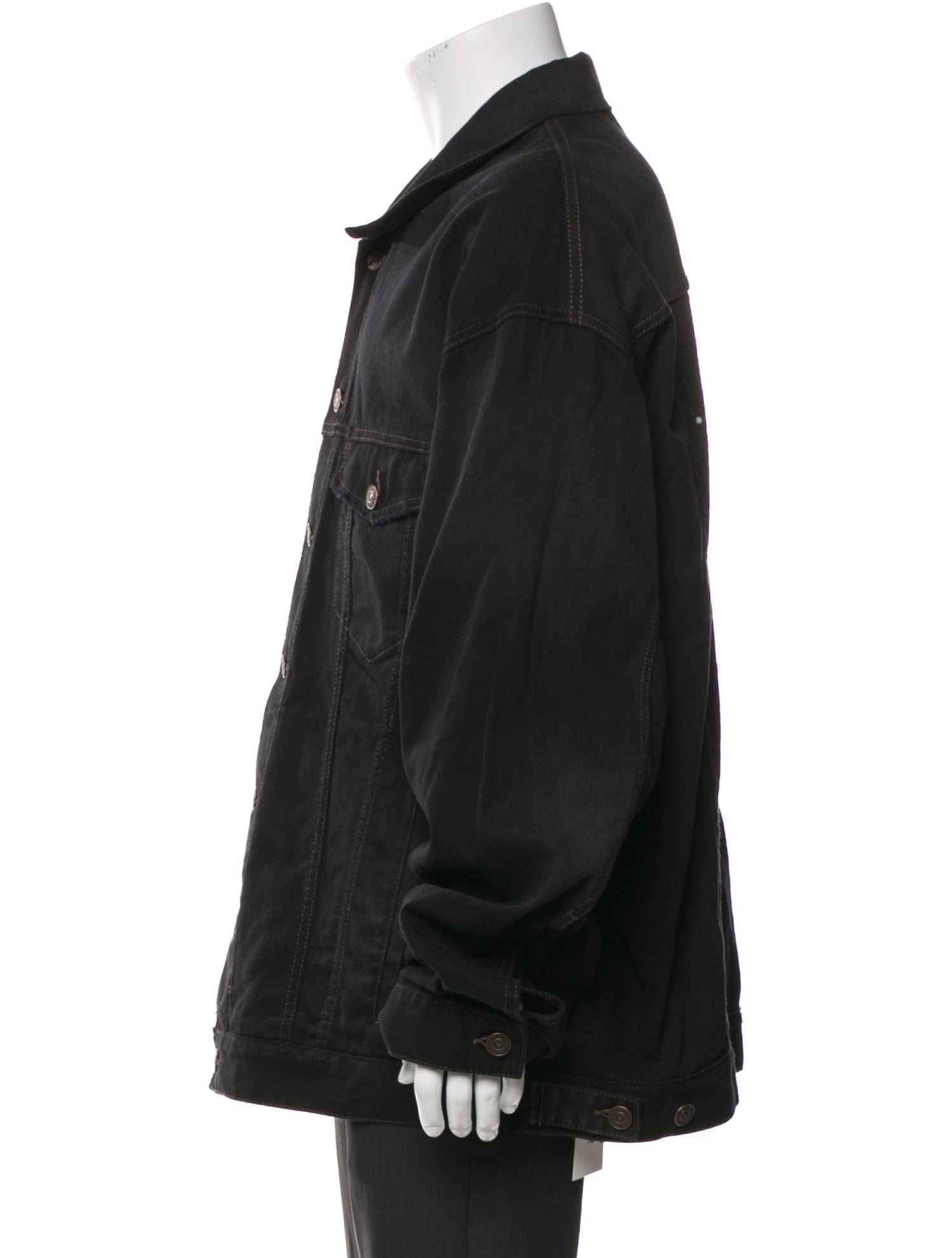 Balenciaga 2023 'Hand Drawn Logo' Trucker Jacket