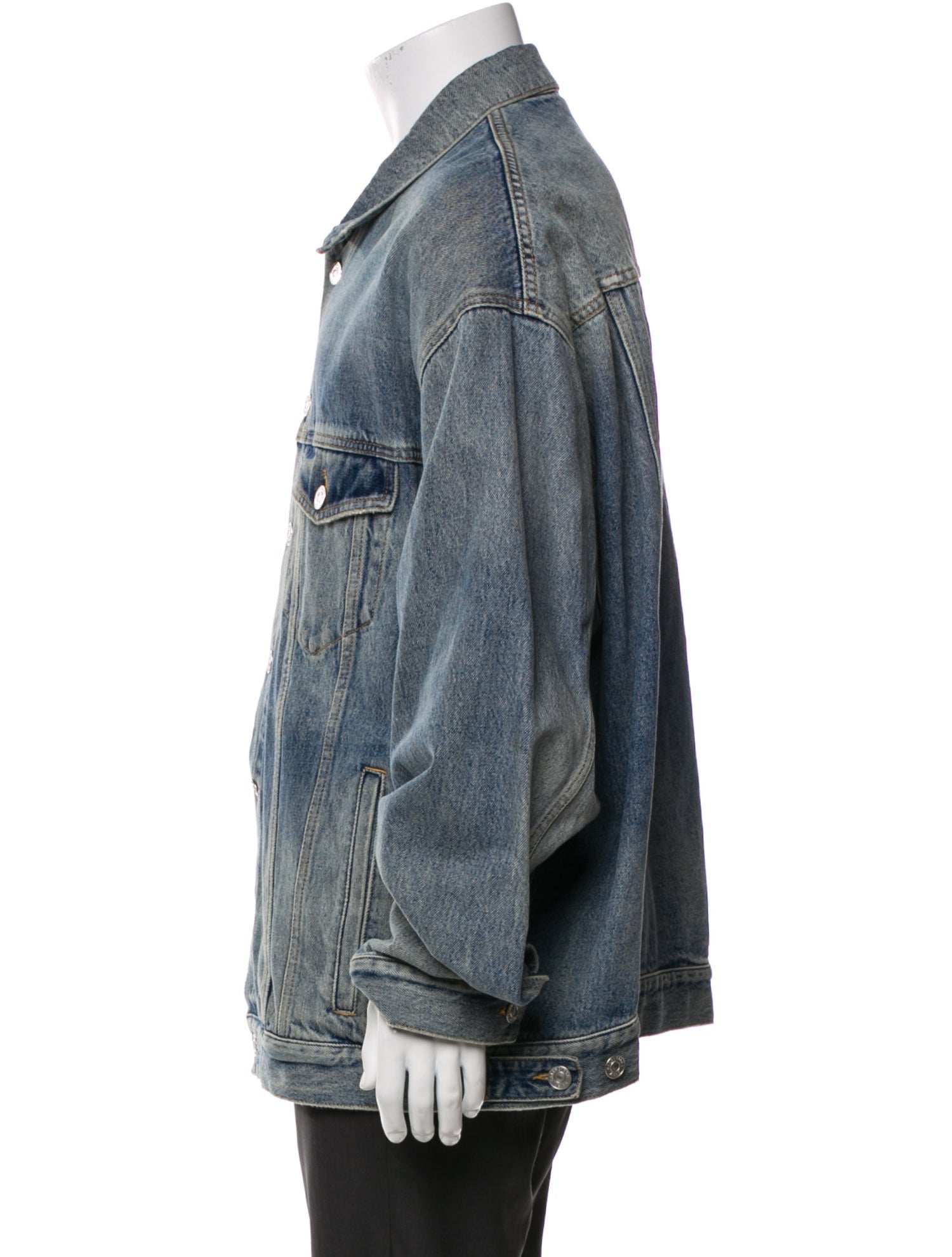 Balenciaga 2022 X 'Tape Campaign Logo' Denim Jacket