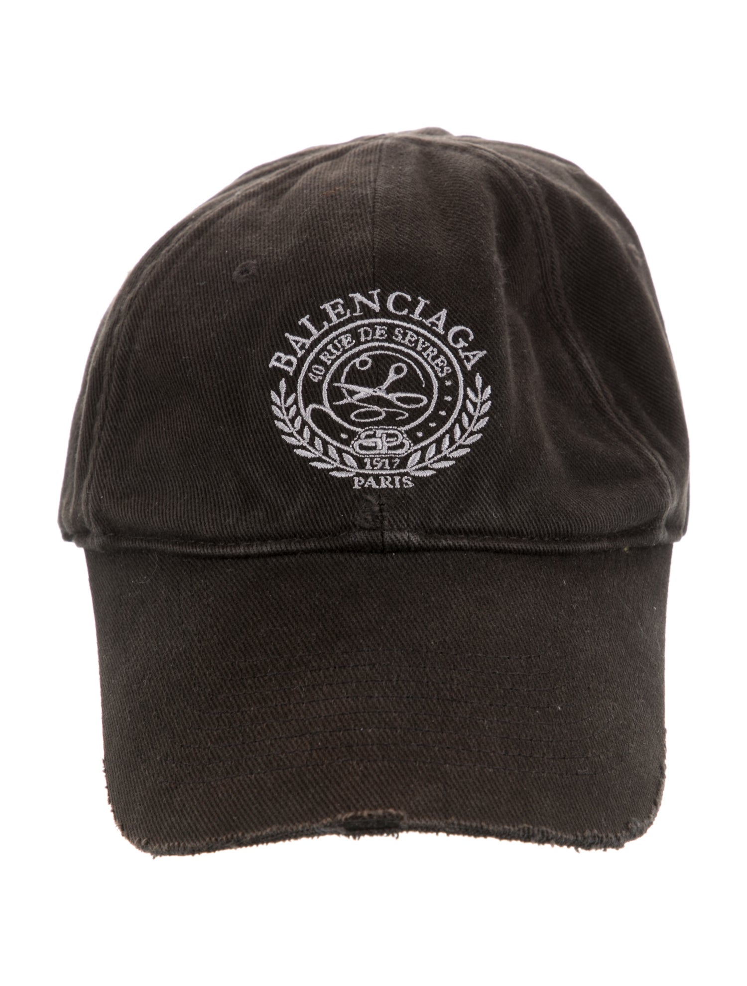 Balenciaga Embroidered Cotton Cap