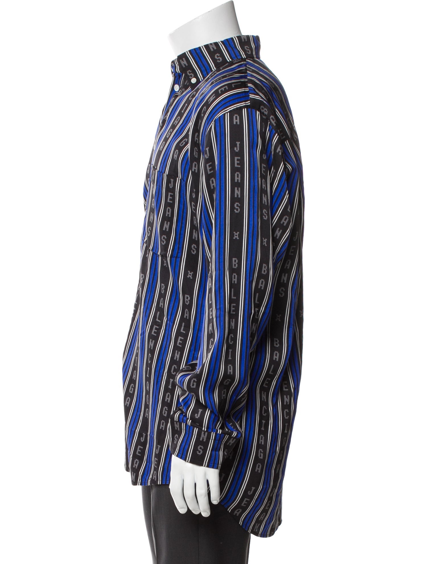 Balenciaga 2020 Striped Logo Shirt