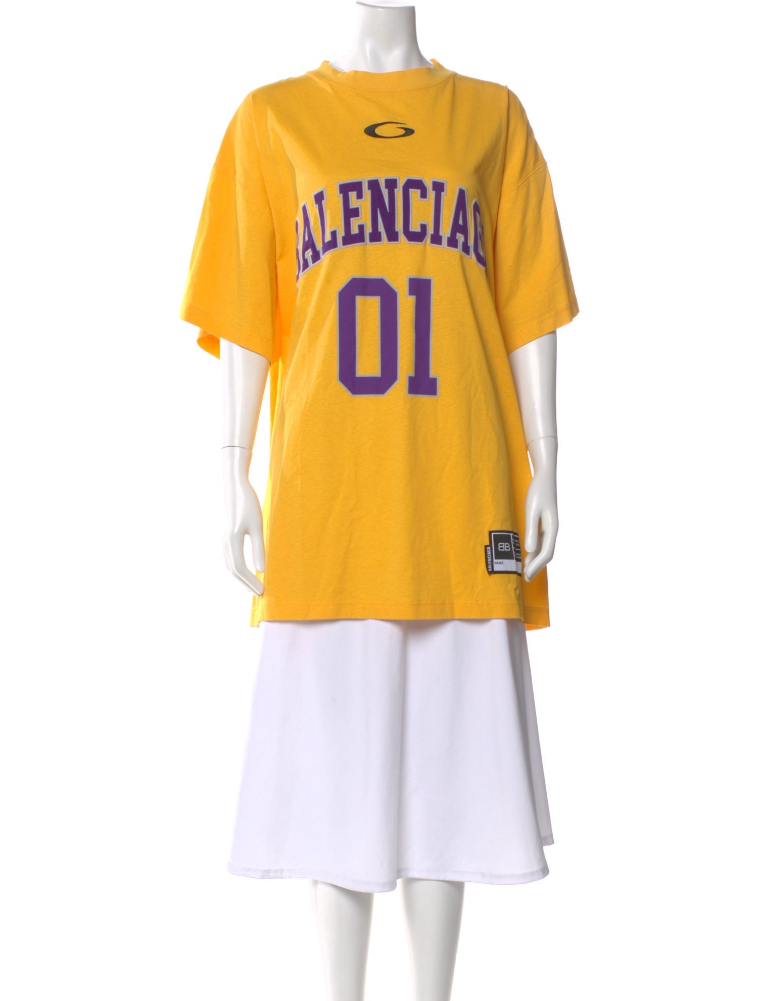 Balenciaga Graphic Print Crew Neck T-Shirt