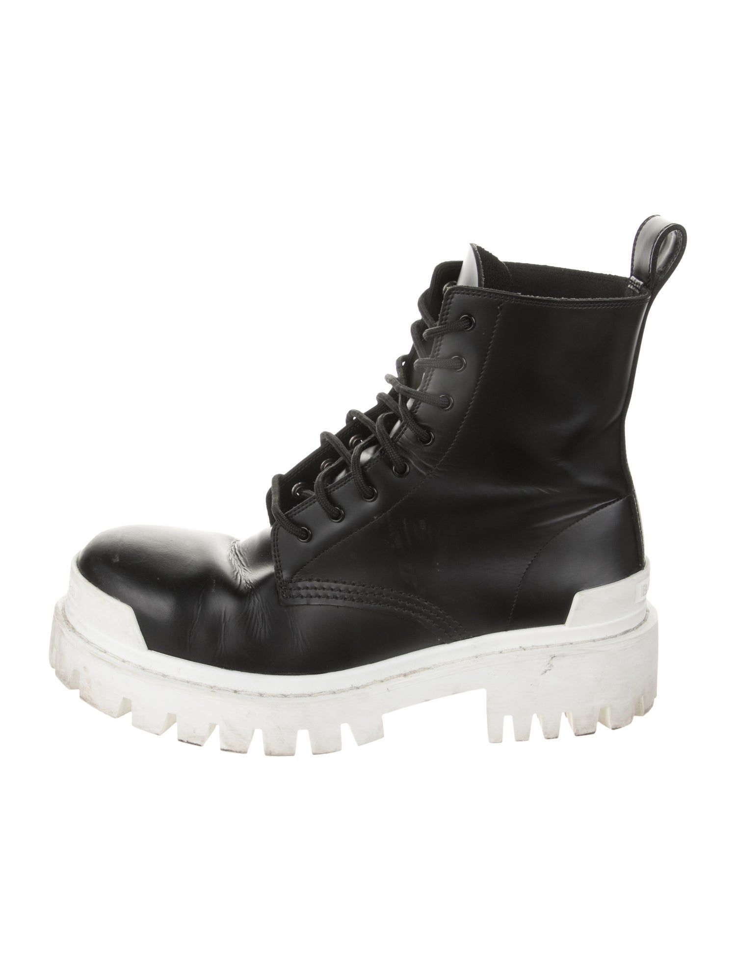 Balenciaga Leather Combat Boots