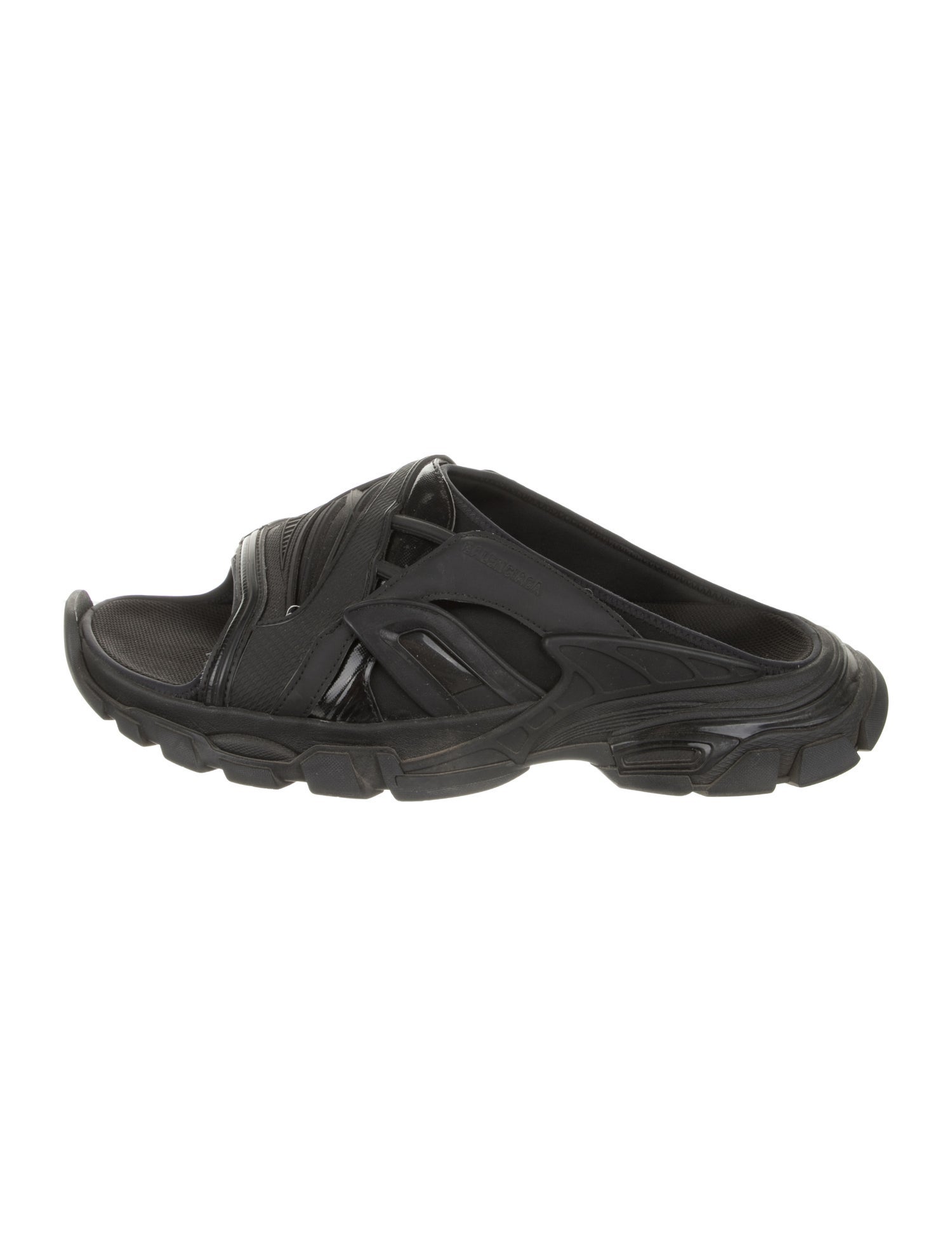 Balenciaga Track Leather Slides