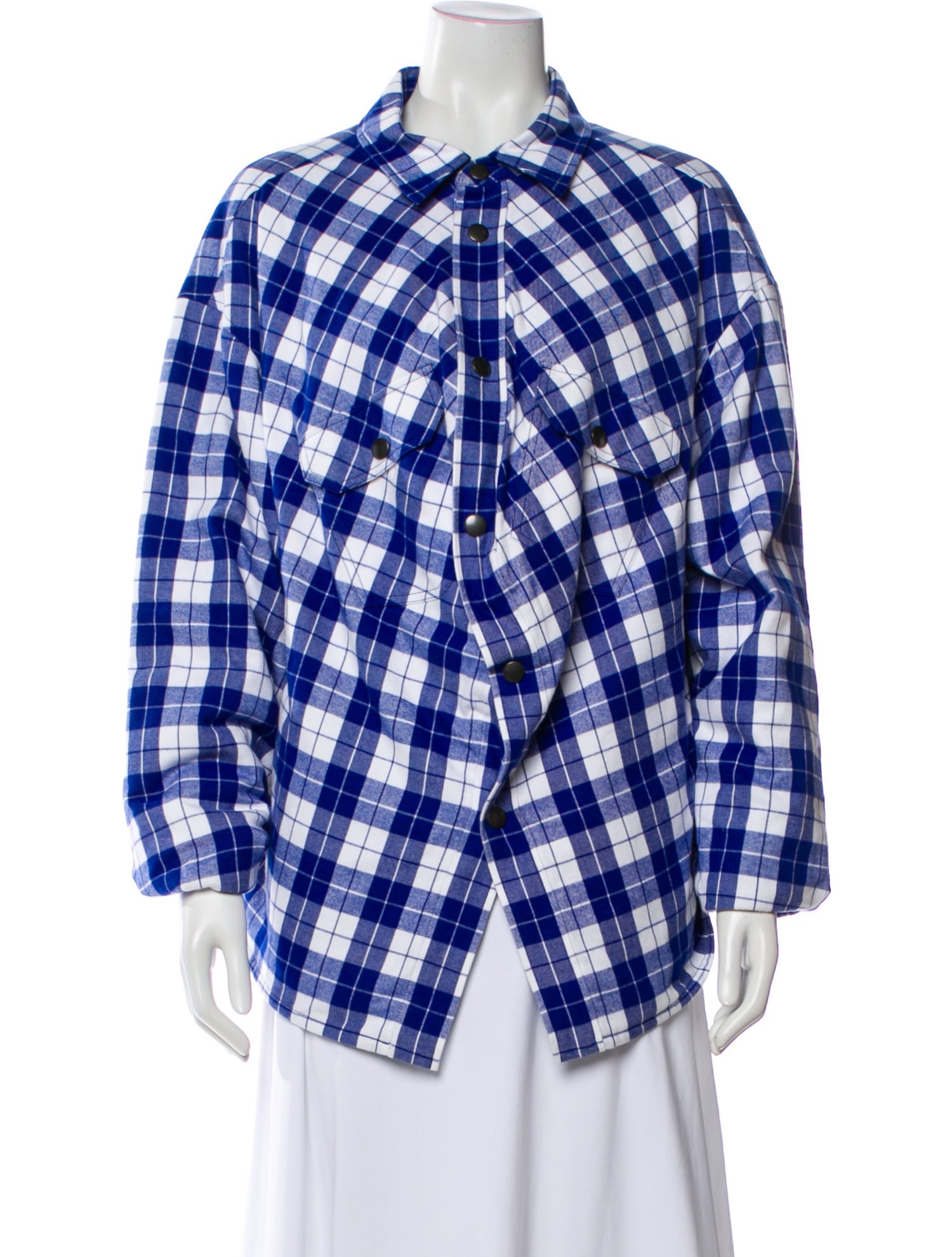 Balenciaga 2019 Plaid Print Jacket