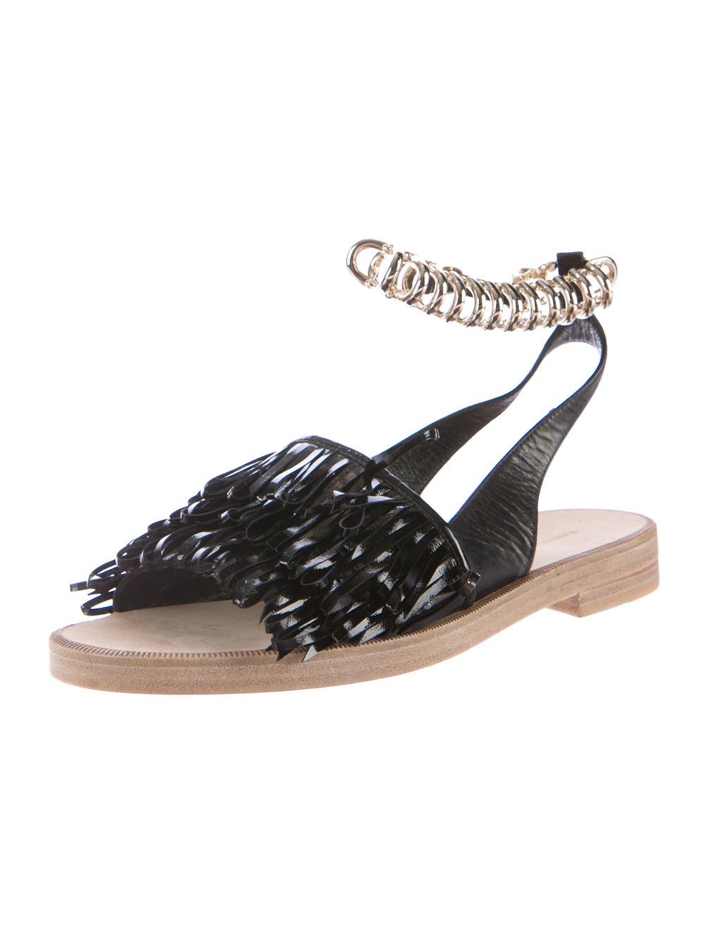 balenciaga sandals mens silver