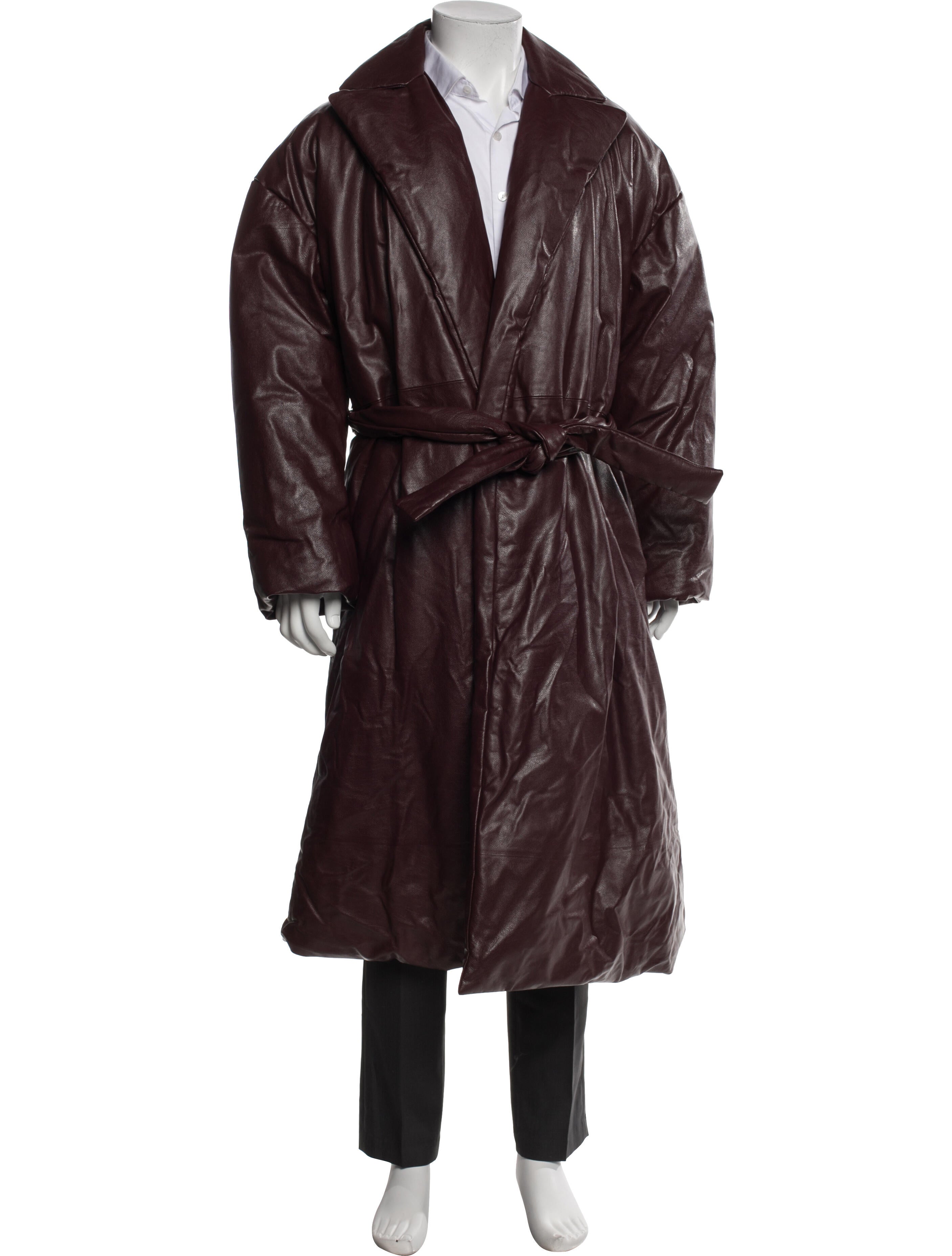 Balenciaga 2019 Calf Leather Trench Coat