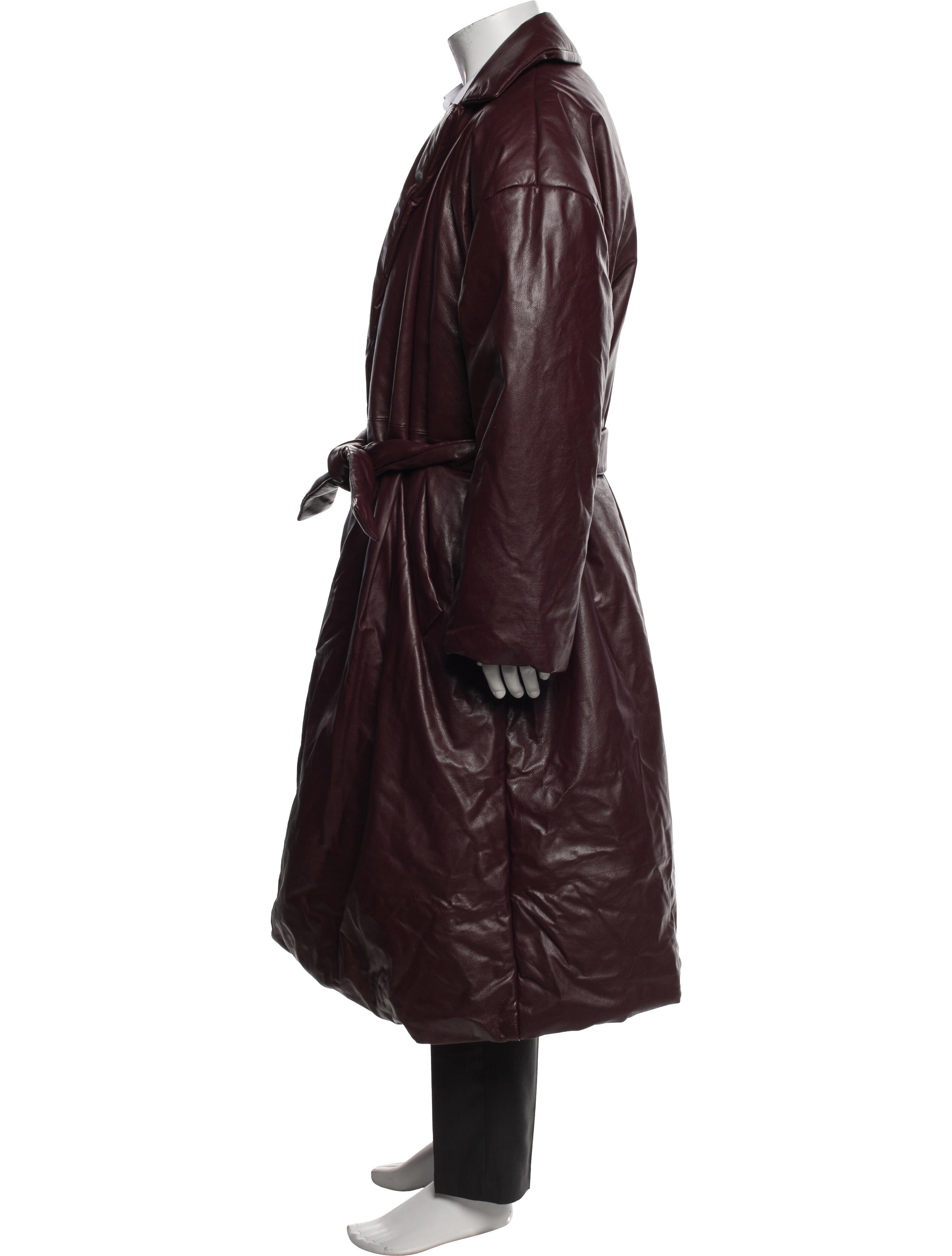 Balenciaga 2019 Calf Leather Trench Coat