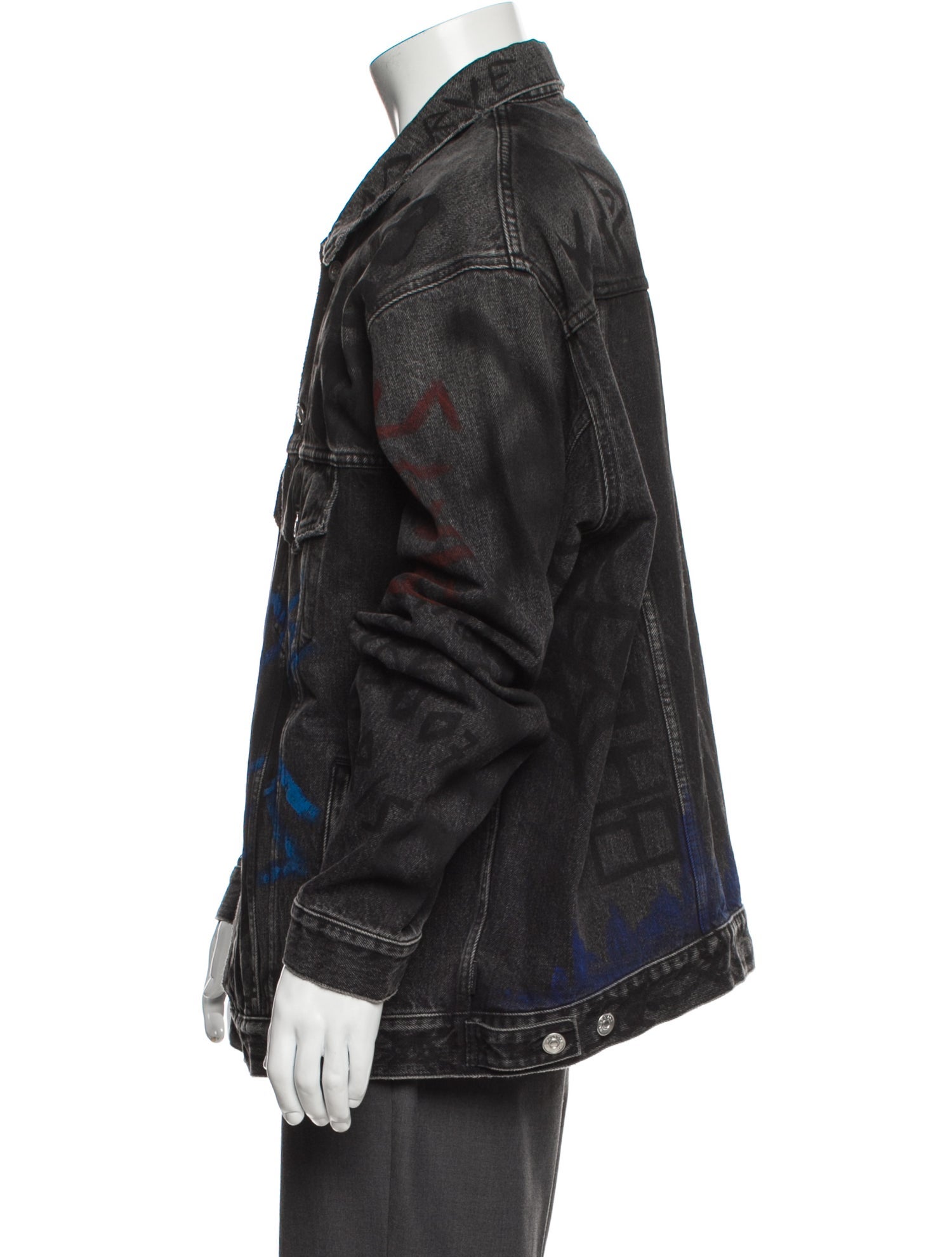Balenciaga 2018 'Graffiti' Denim Jacket