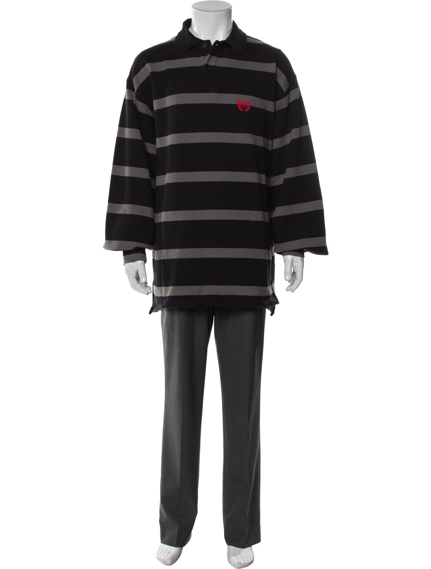 Balenciaga 2024 Striped Polo Shirt