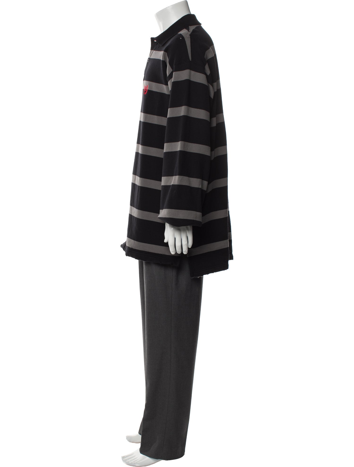 Balenciaga 2024 Striped Polo Shirt